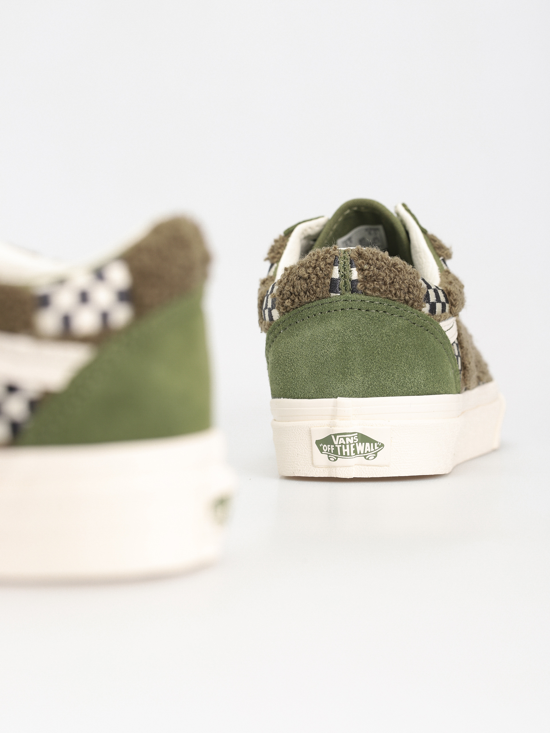 Topánky Vans Old Skool (tufted check loden green)