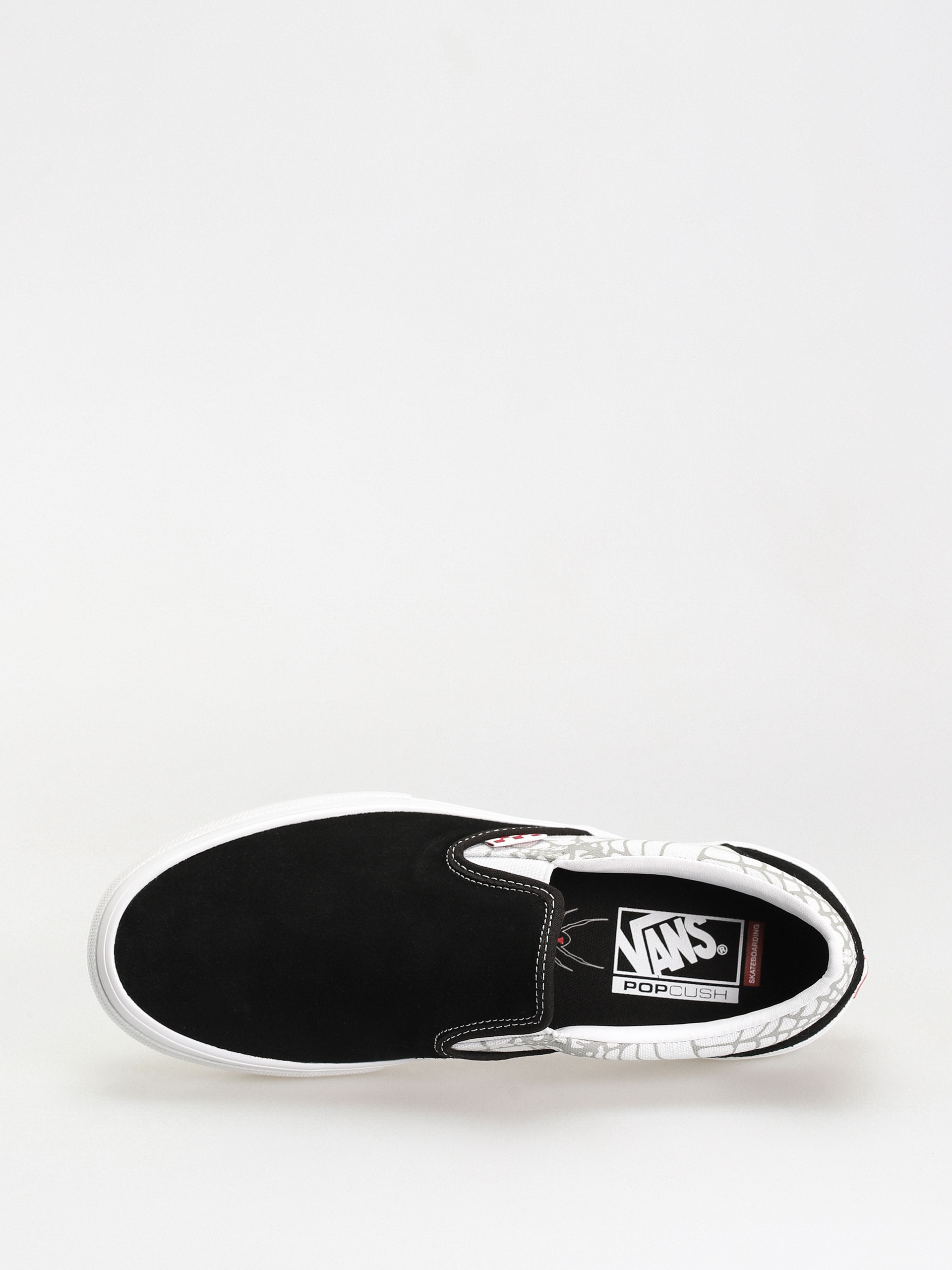 Topánky Vans Skate Slip On (black widow spider black/white/red)