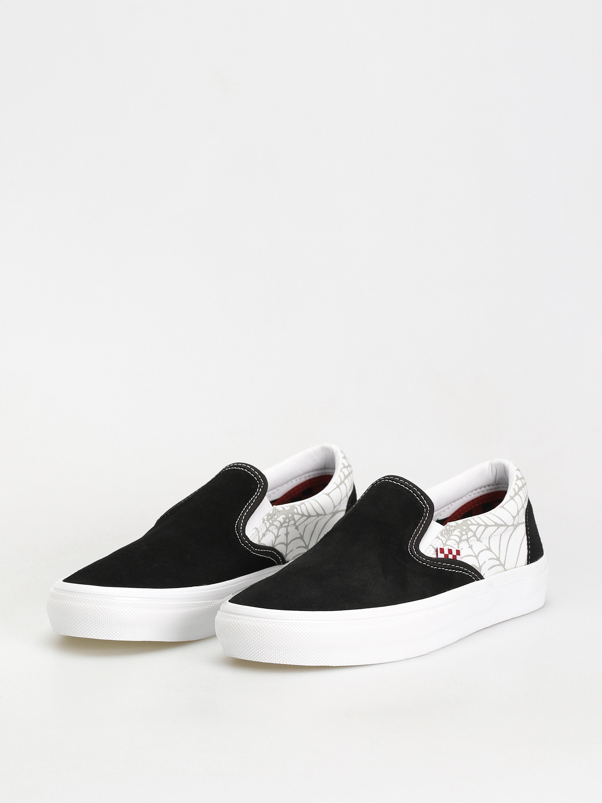 Topánky Vans Skate Slip On (black widow spider black/white/red)