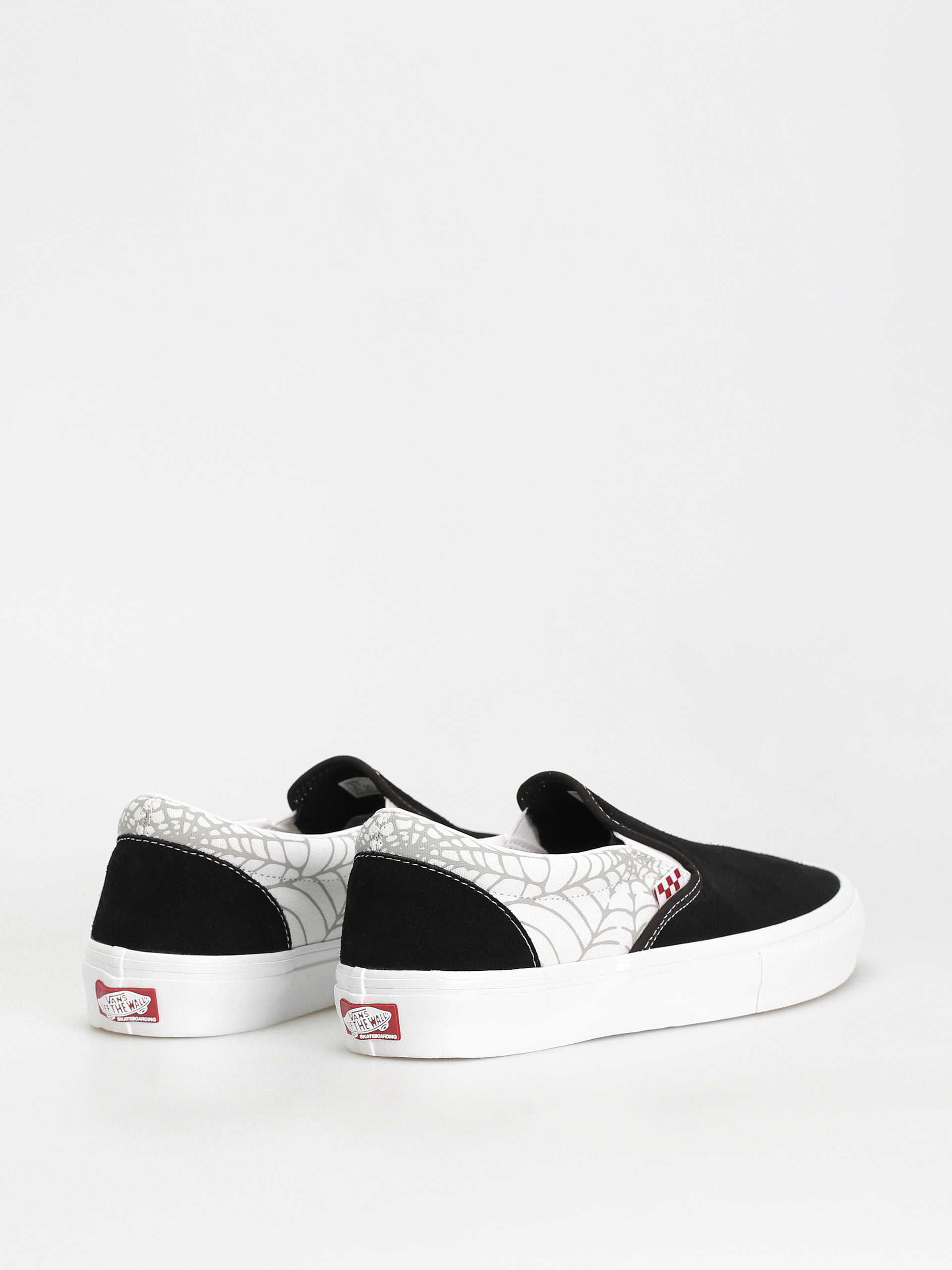 Topánky Vans Skate Slip On (black widow spider black/white/red)