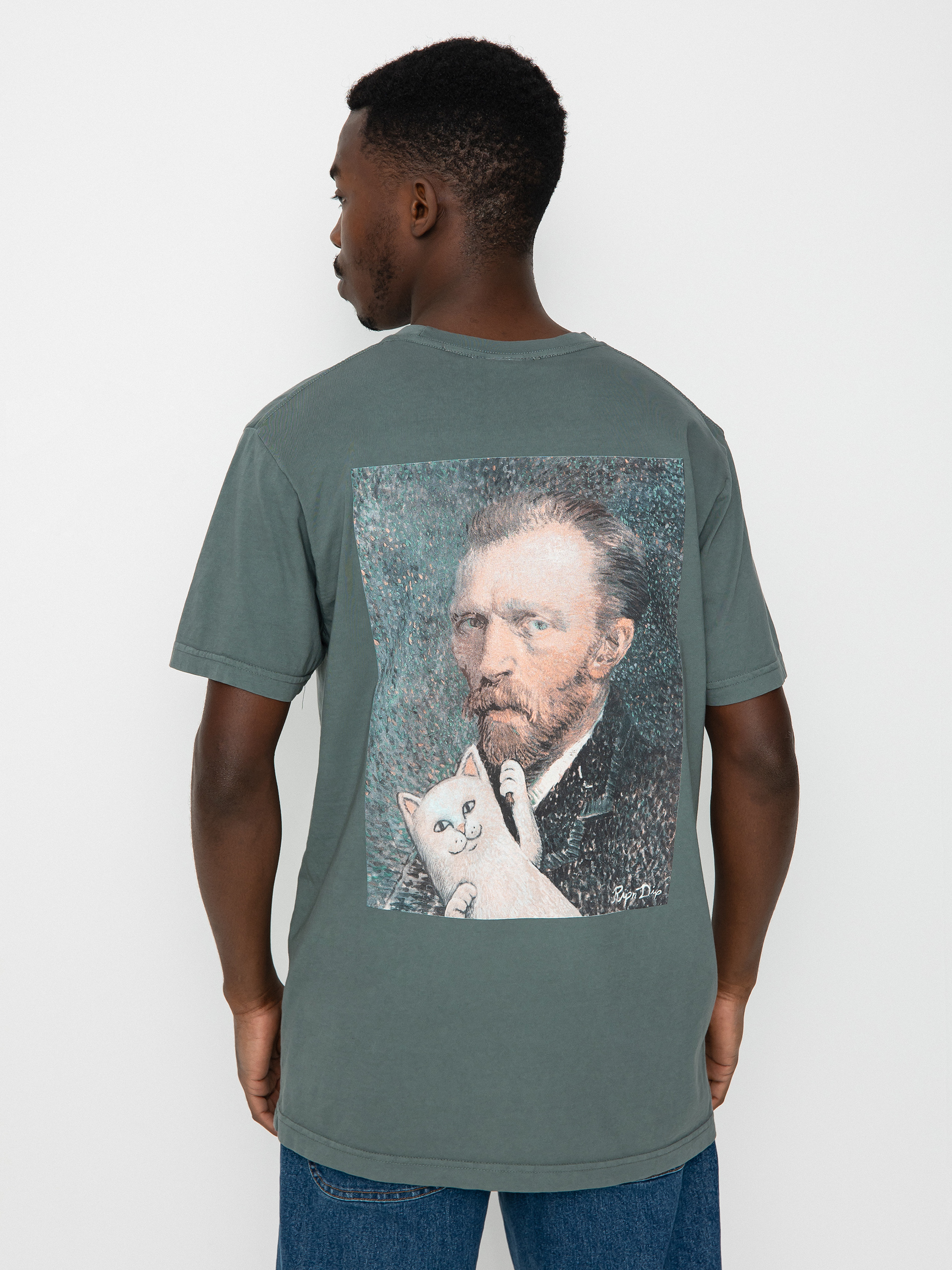 Tričko RipNDip Van Nermal (charcoal)