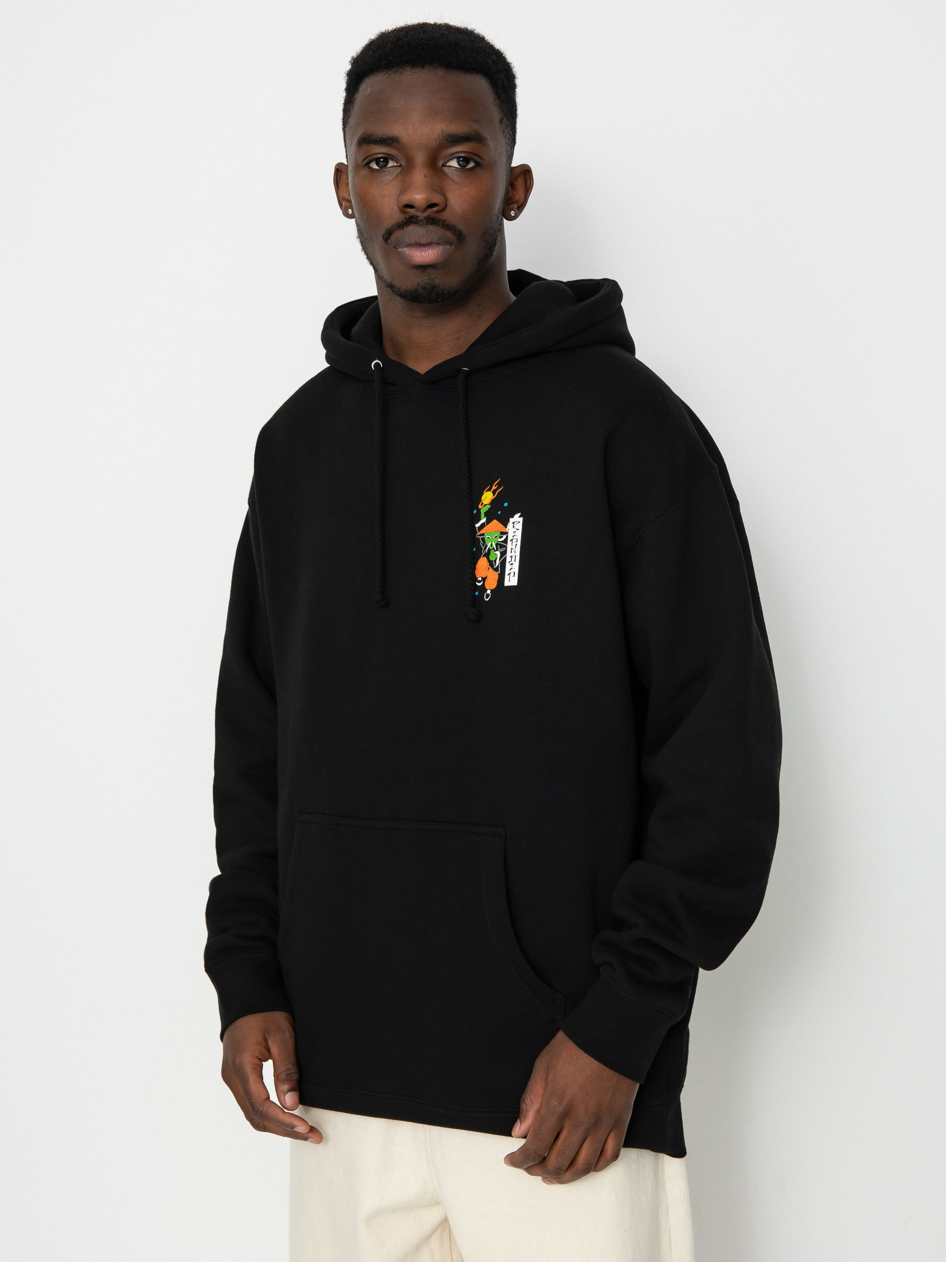 Mikina s kapucňou RipNDip Ryu HD (black)