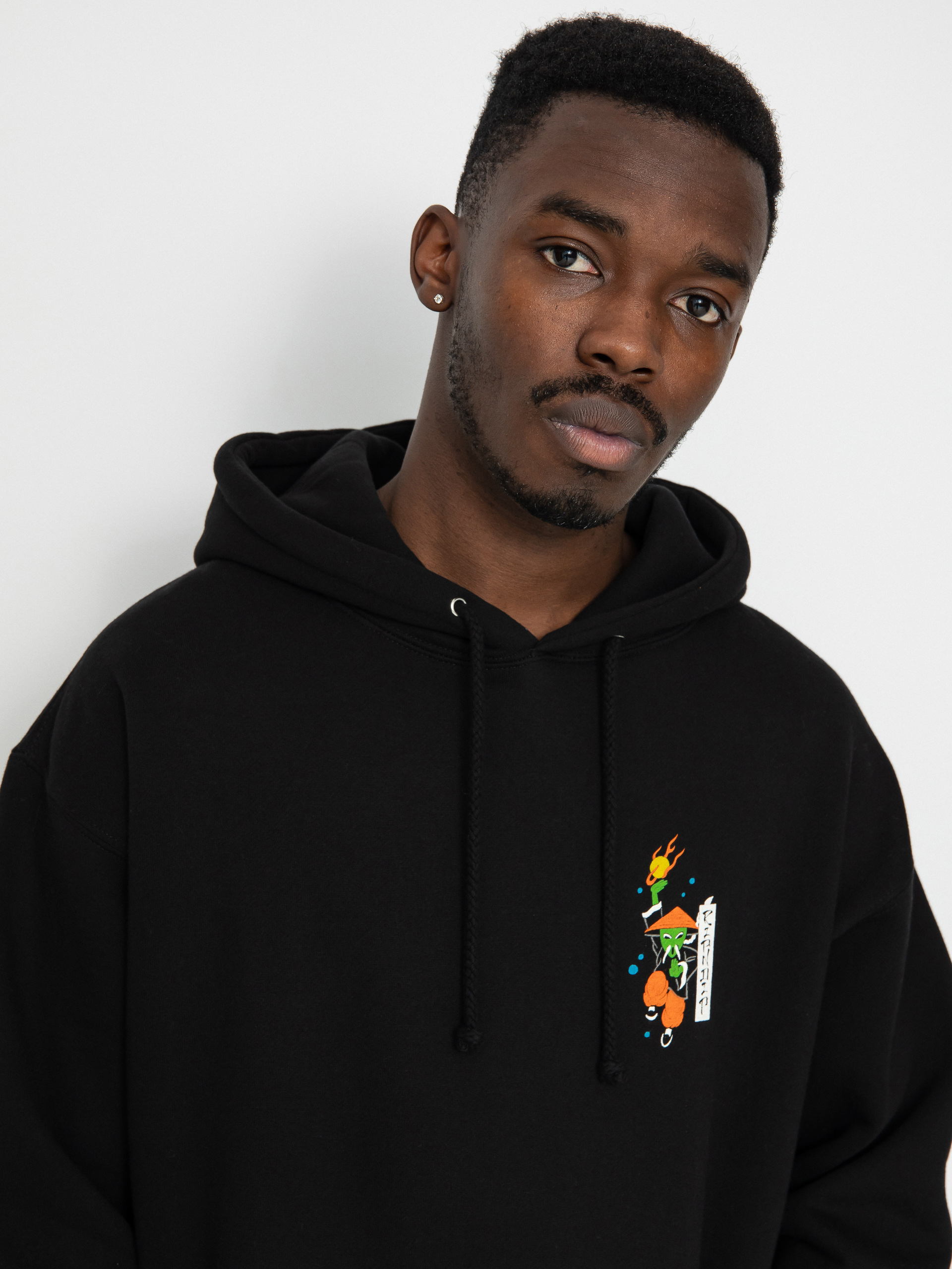 Mikina s kapucňou RipNDip Ryu HD (black)