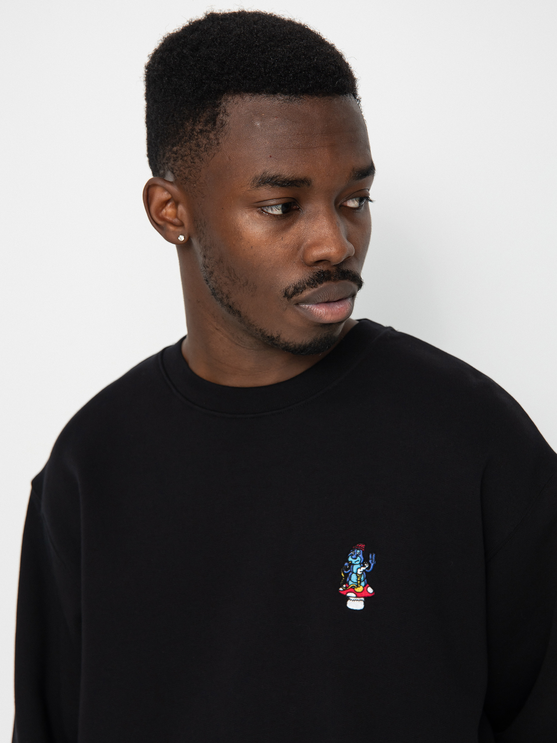 Mikina Iriedaily Smokey Emb (black)