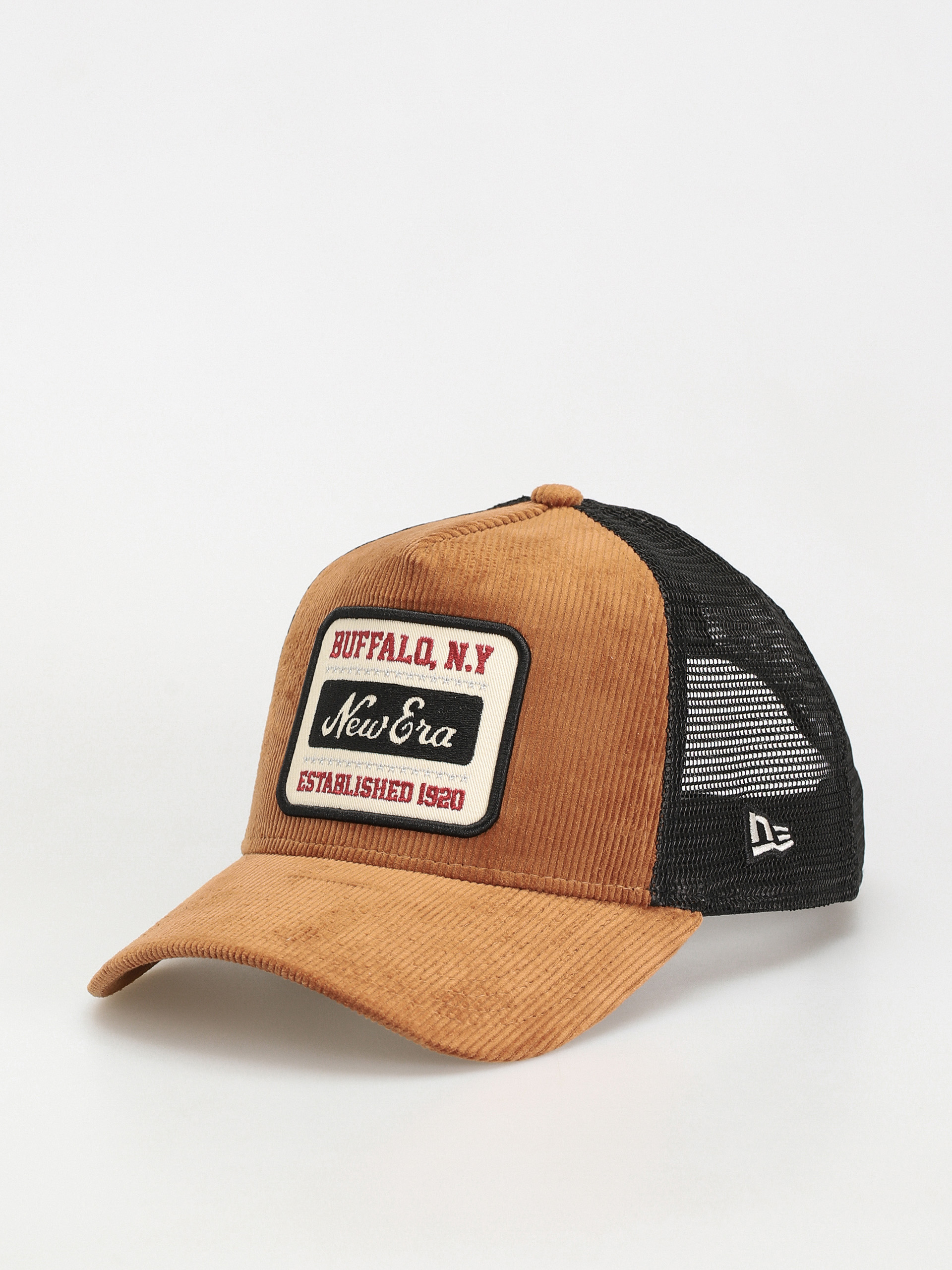Šiltovka New Era Cord Trucker (brown/black)