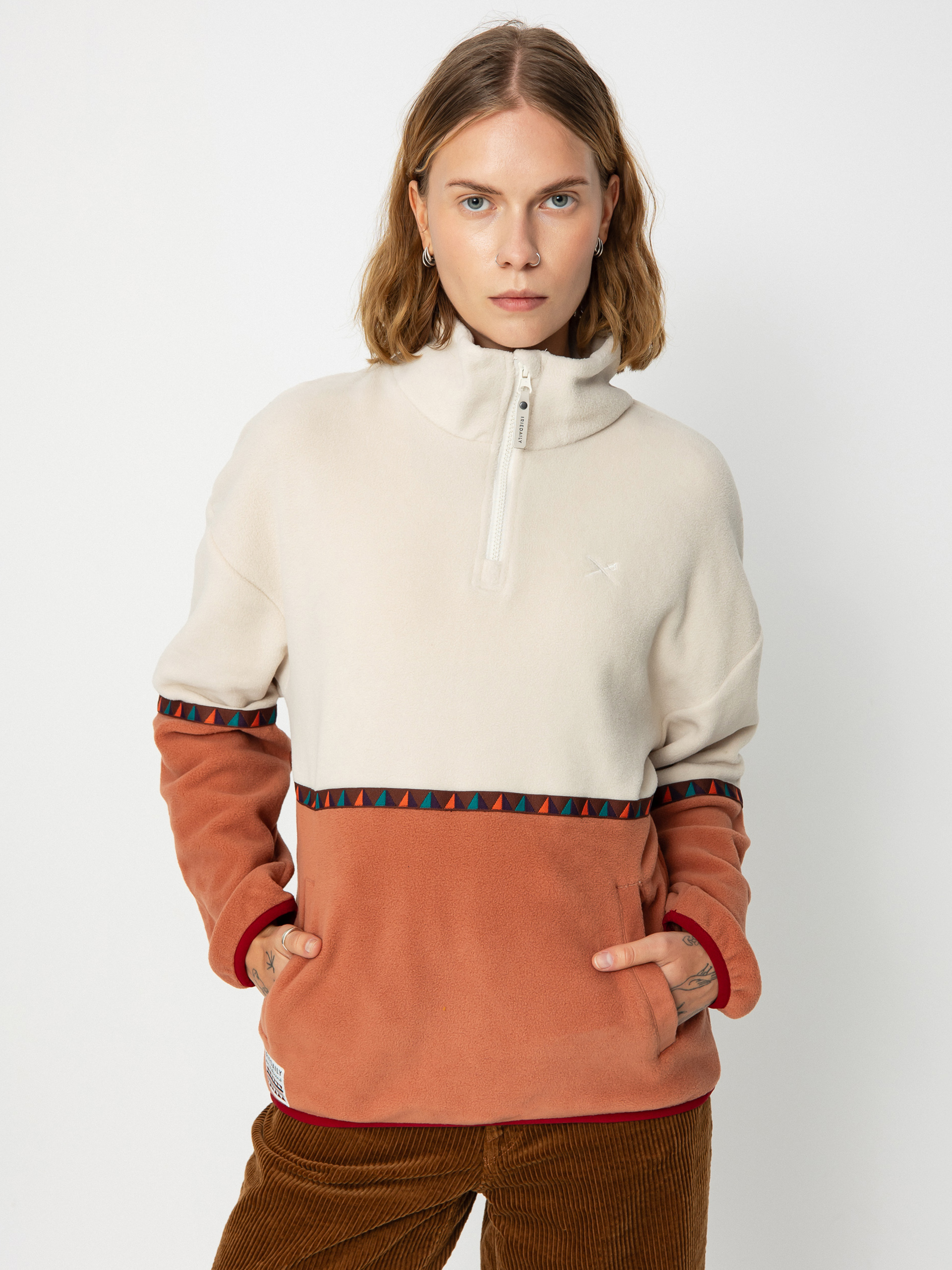 Flu00edsovu00e1 mikina Iriedaily Holina Wmn (cedar wood)