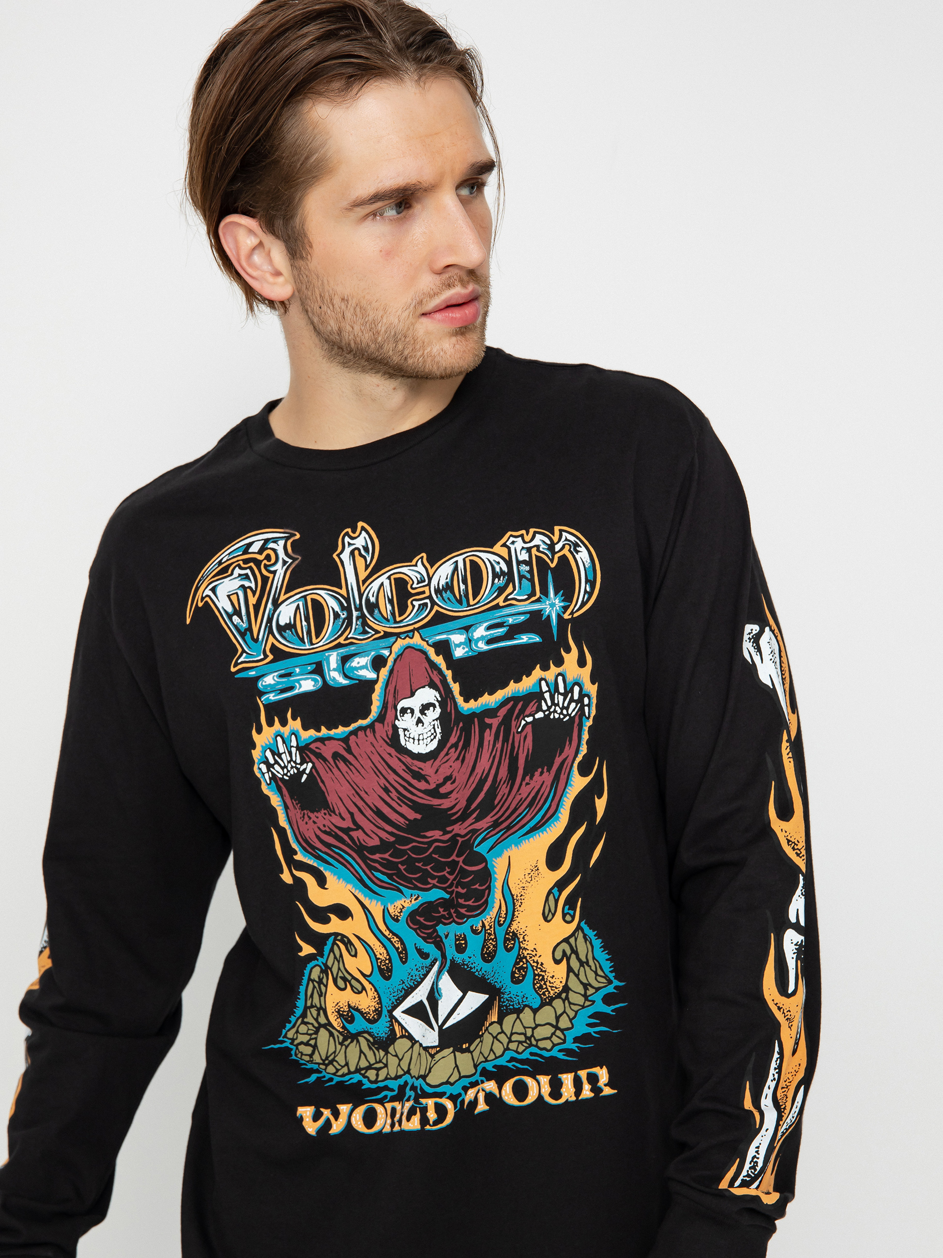 Triko Volcom Stone Ghost (black)