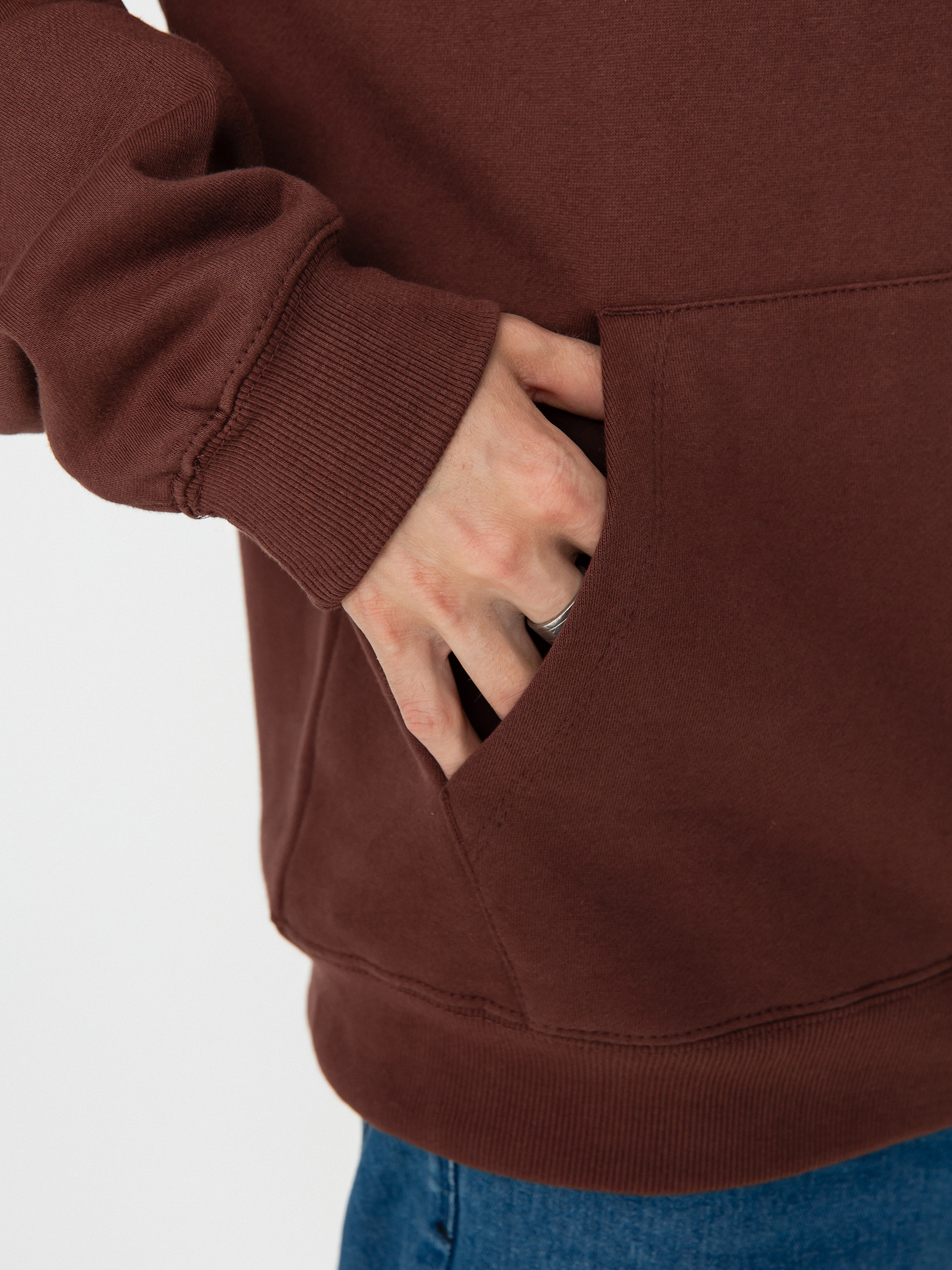 Mikina s kapucňou Volcom Stone HD (bitter chocolate)