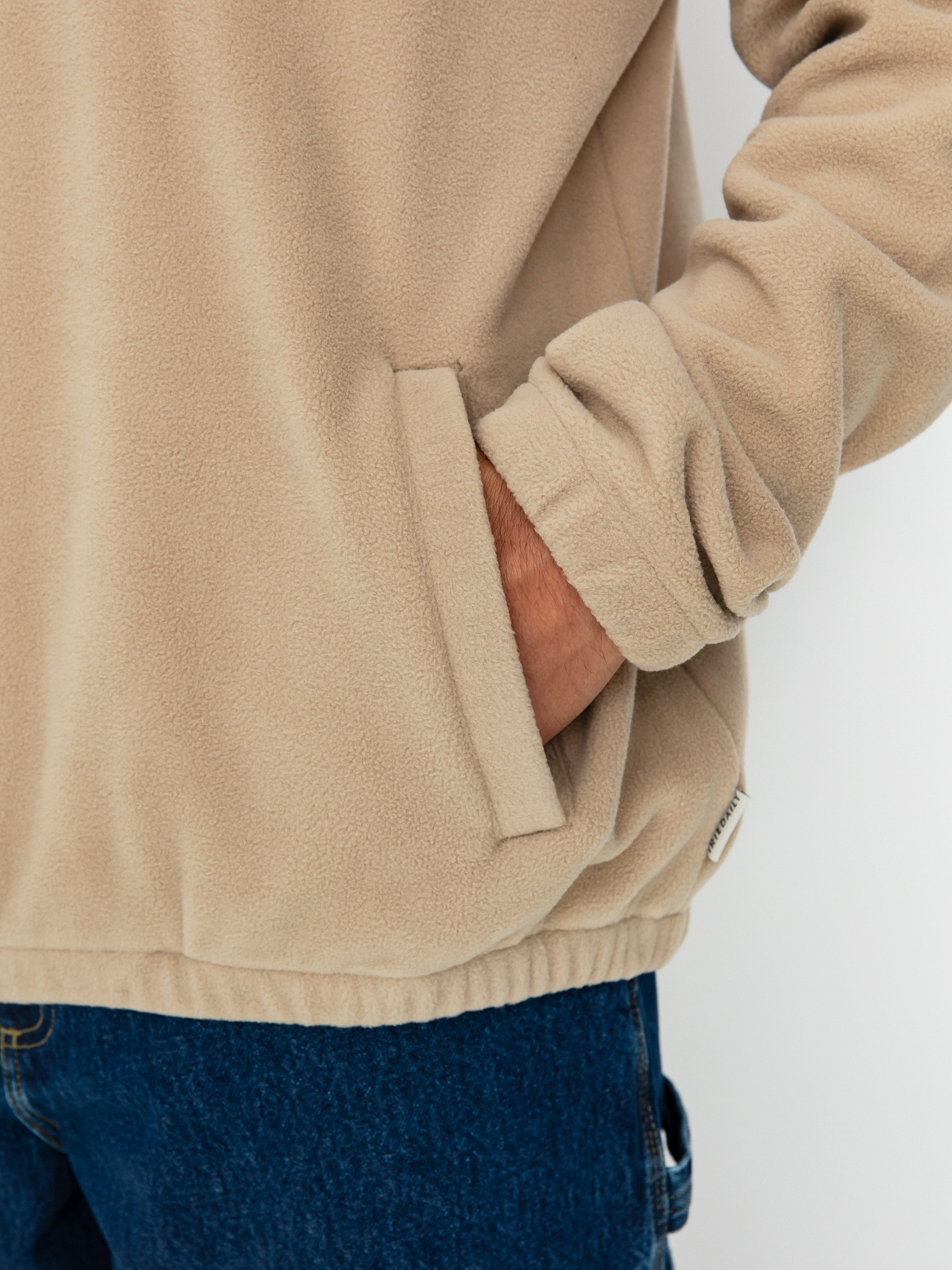 Pánsky Flísová mikina Iriedaily Kneece (khaki)