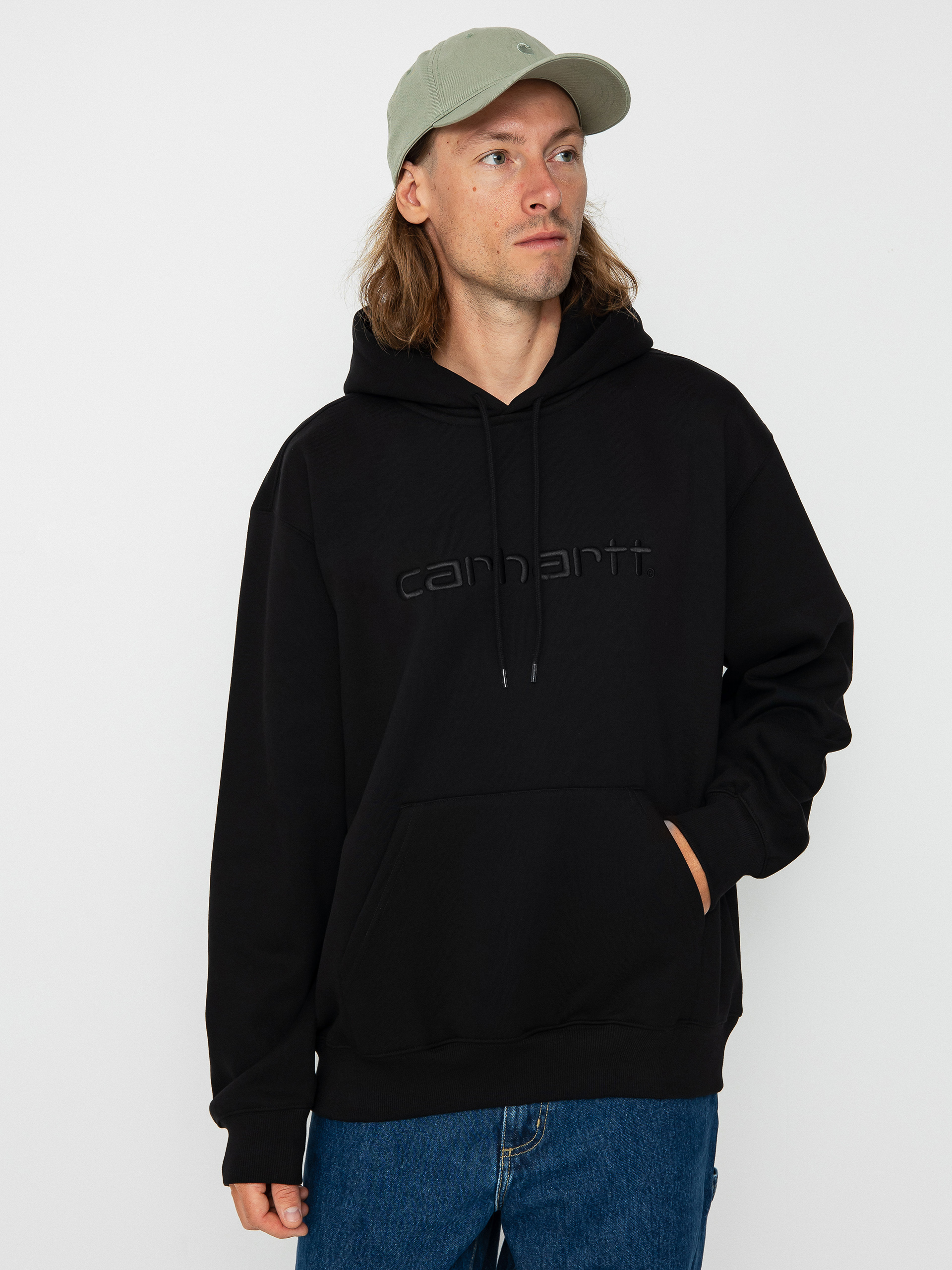 Mikina s kapucu0148ou Carhartt WIP Carhartt HD (black/black)