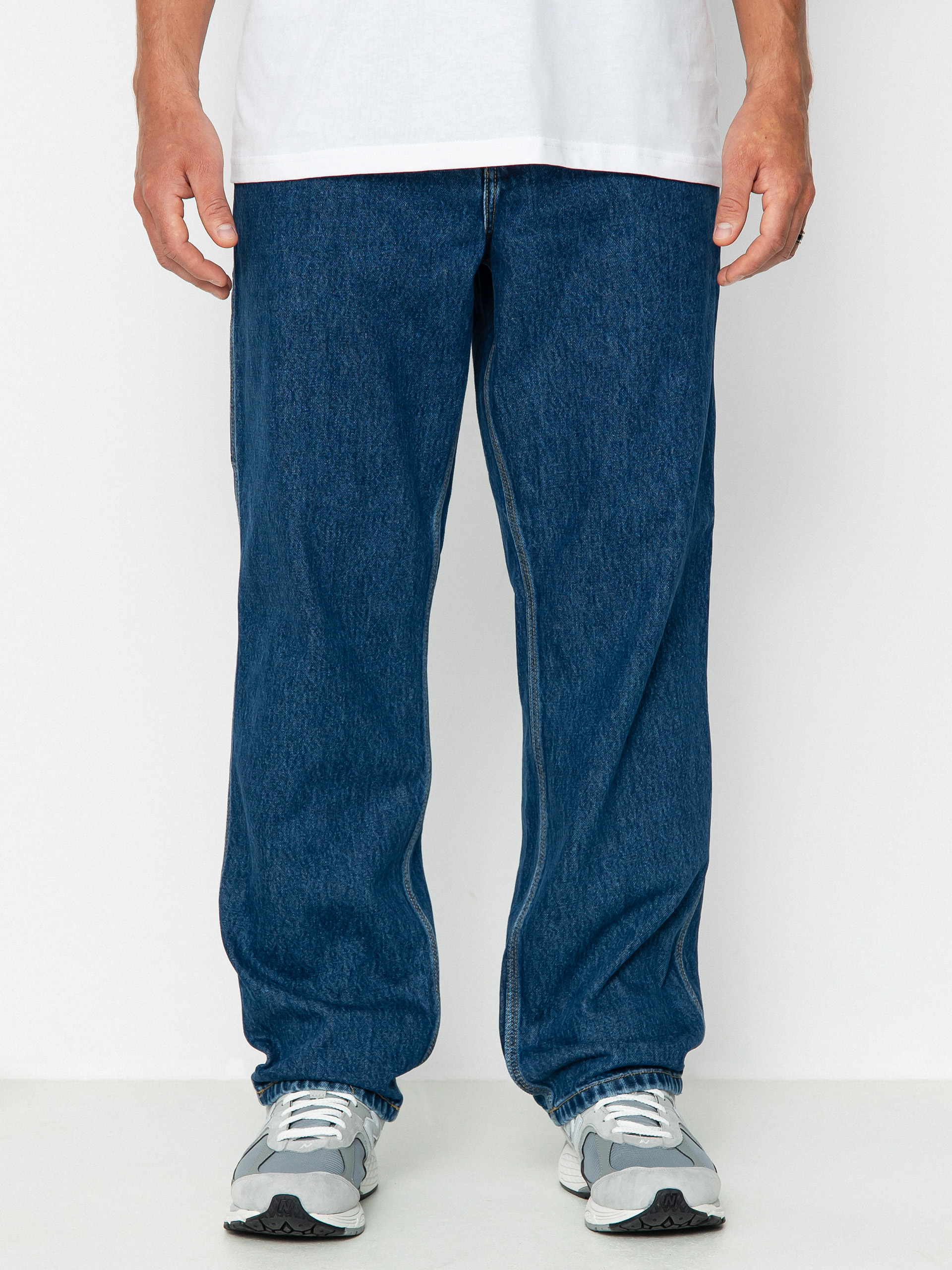 Nohavice Carhartt WIP Single Knee (blue)