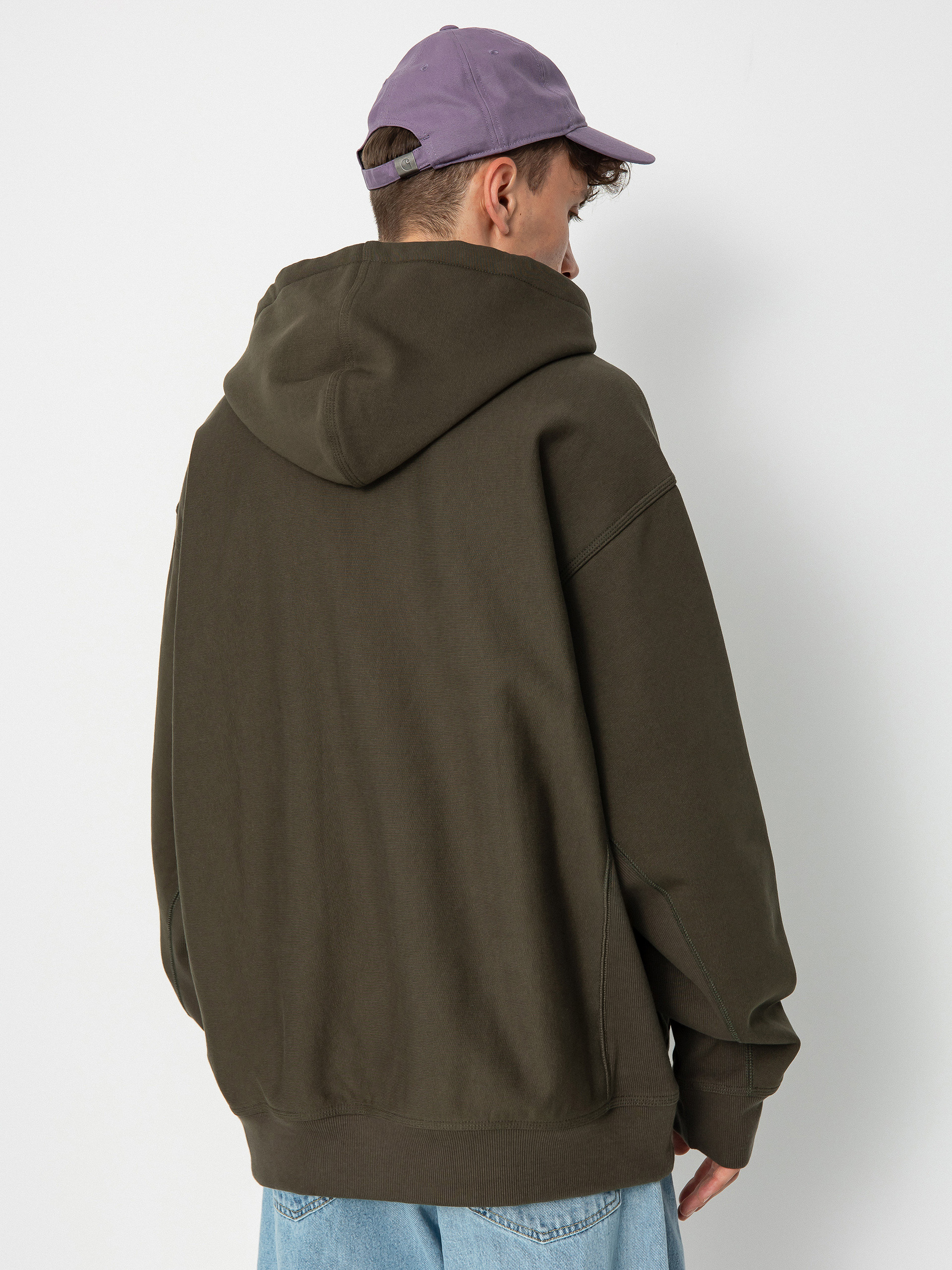 Mikina s kapucňou Carhartt WIP American Script HD (plant)