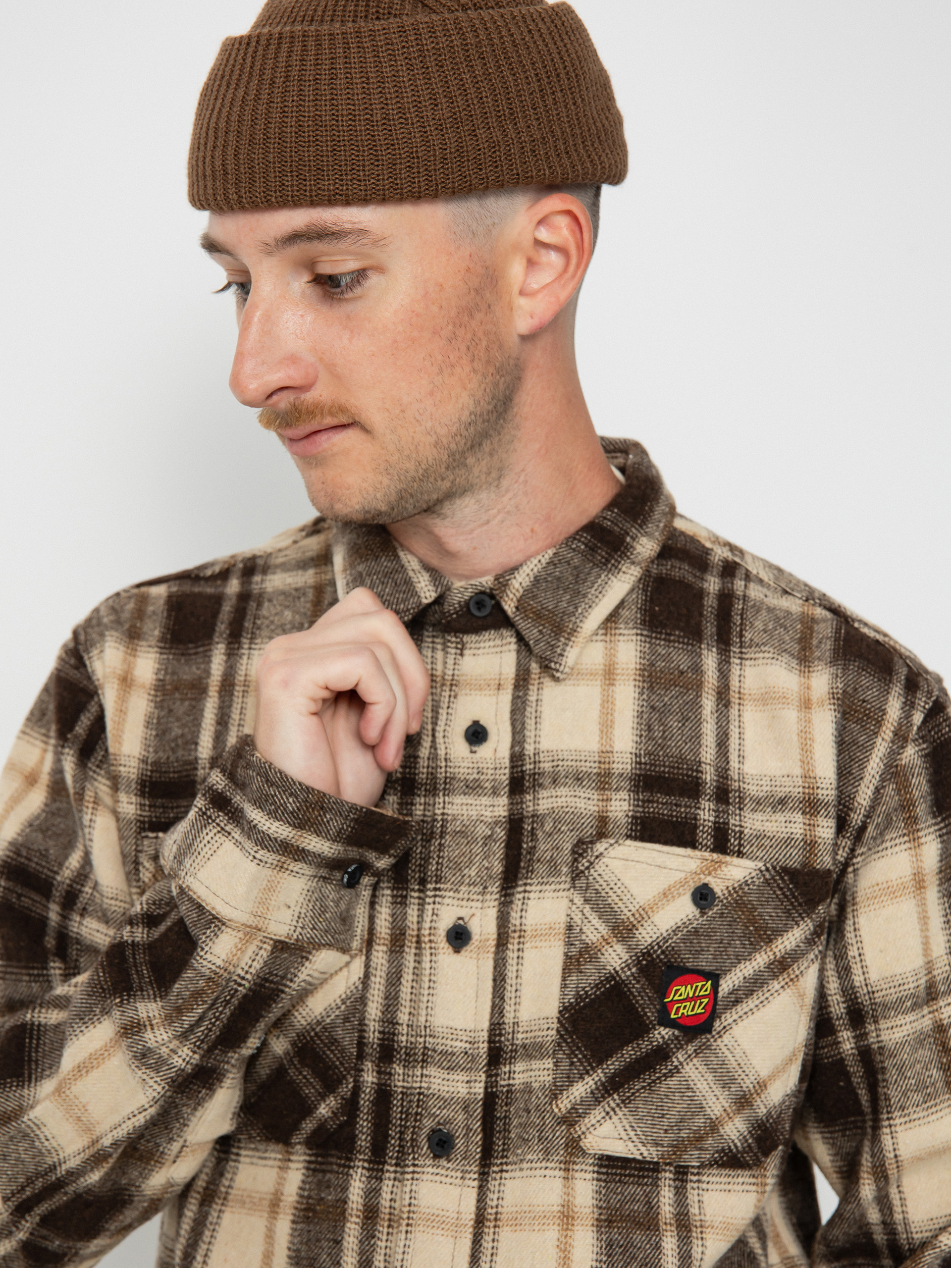 Košeľa Santa Cruz Apex (brown check)