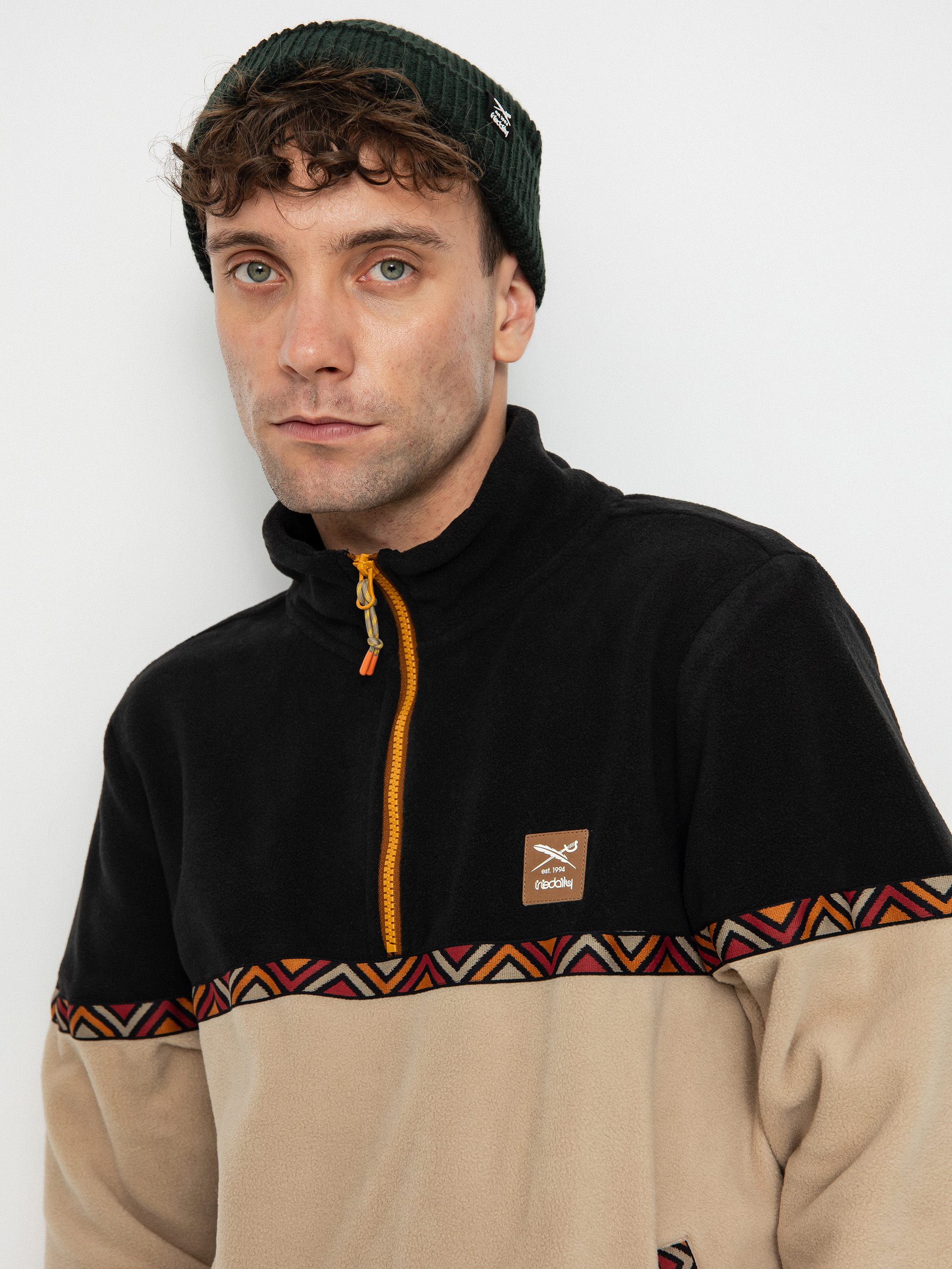 Pánsky Flisová mikina Iriedaily Monte Noe (khaki)