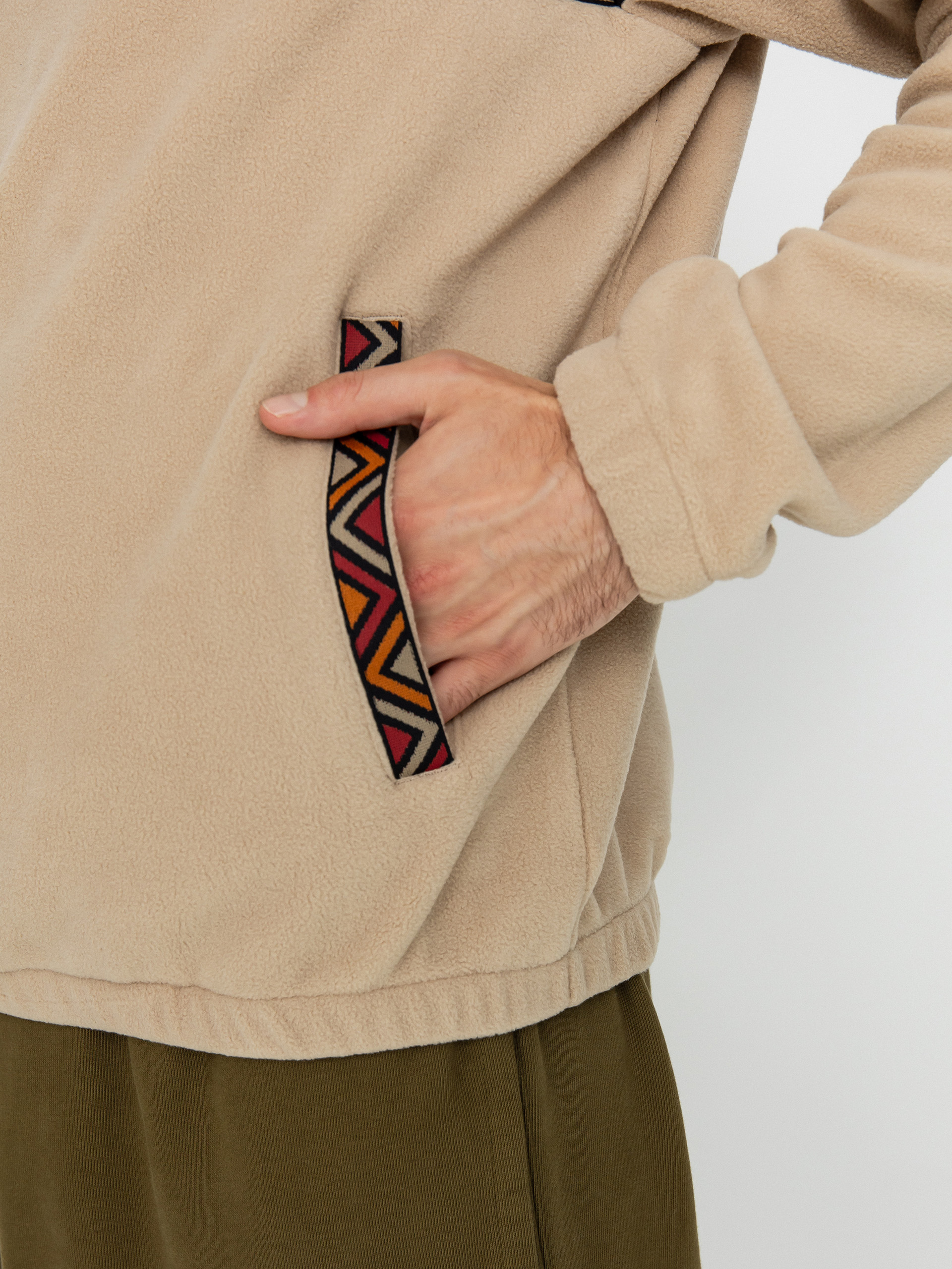 Pánsky Flisová mikina Iriedaily Monte Noe (khaki)