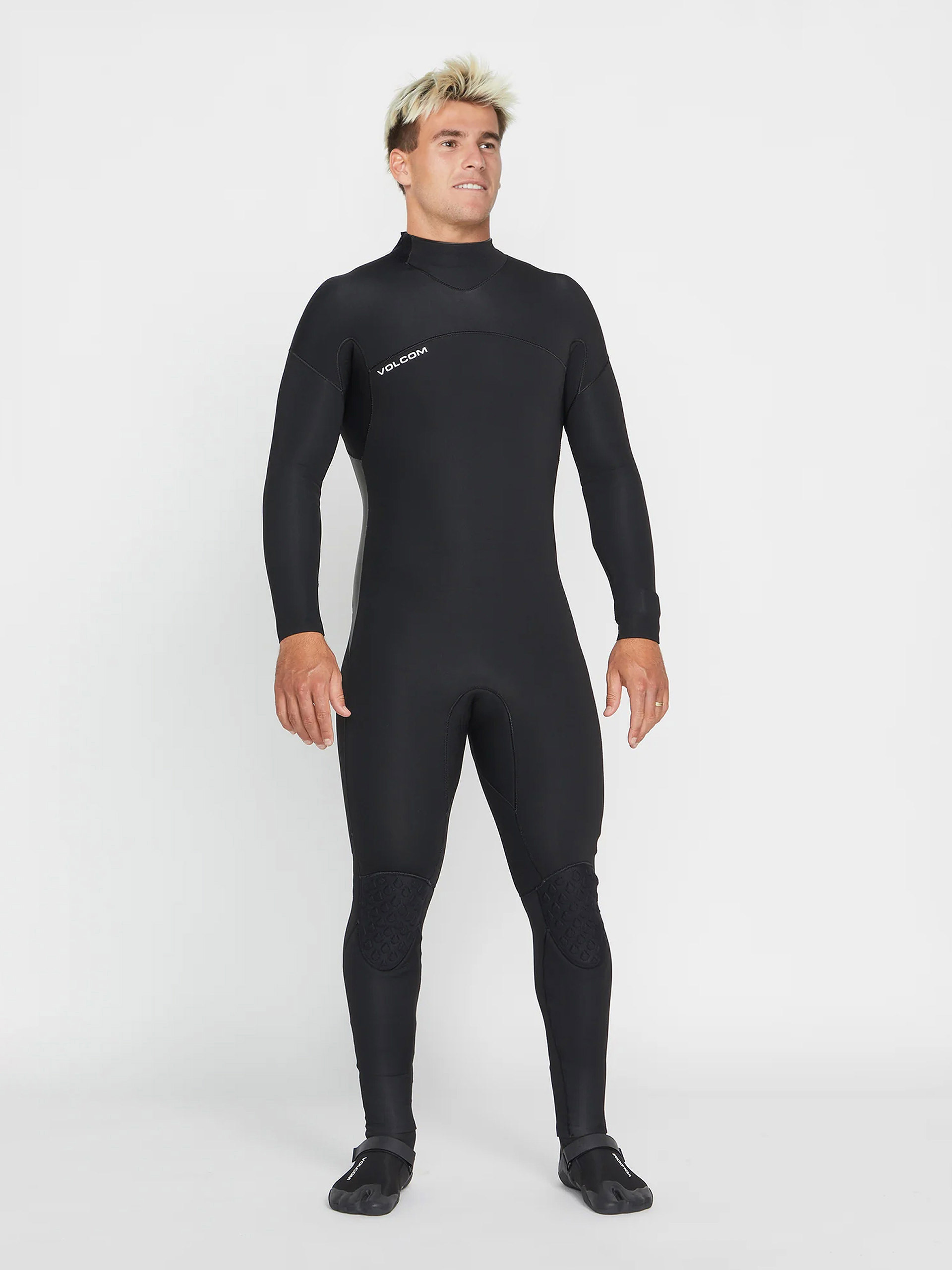 Lopty Volcom Pianka Modulator 3/2Mm Long Sleeve Back Zip Fullsuit (black)
