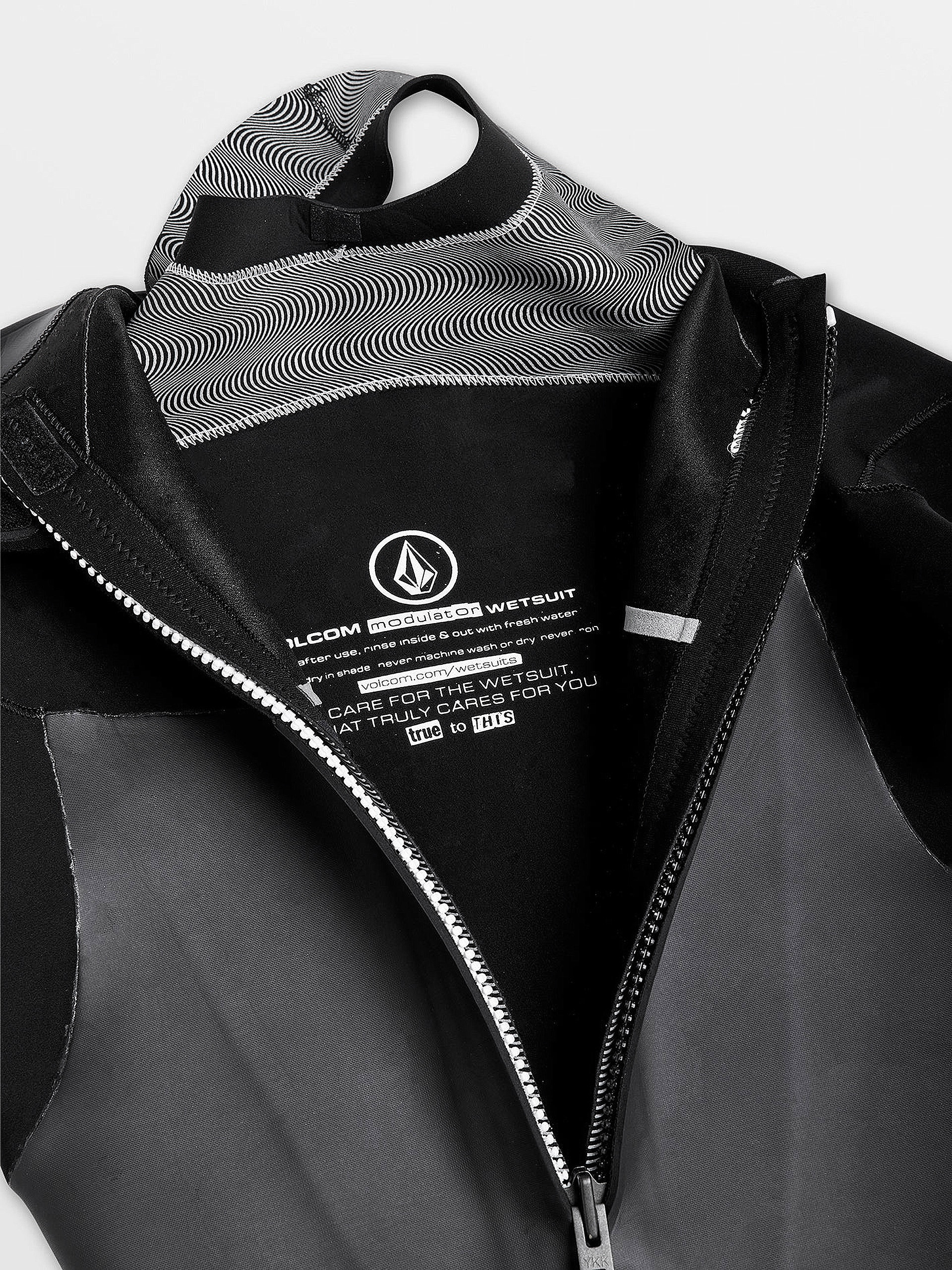 Lopty Volcom Pianka Modulator 3/2Mm Long Sleeve Back Zip Fullsuit (black)