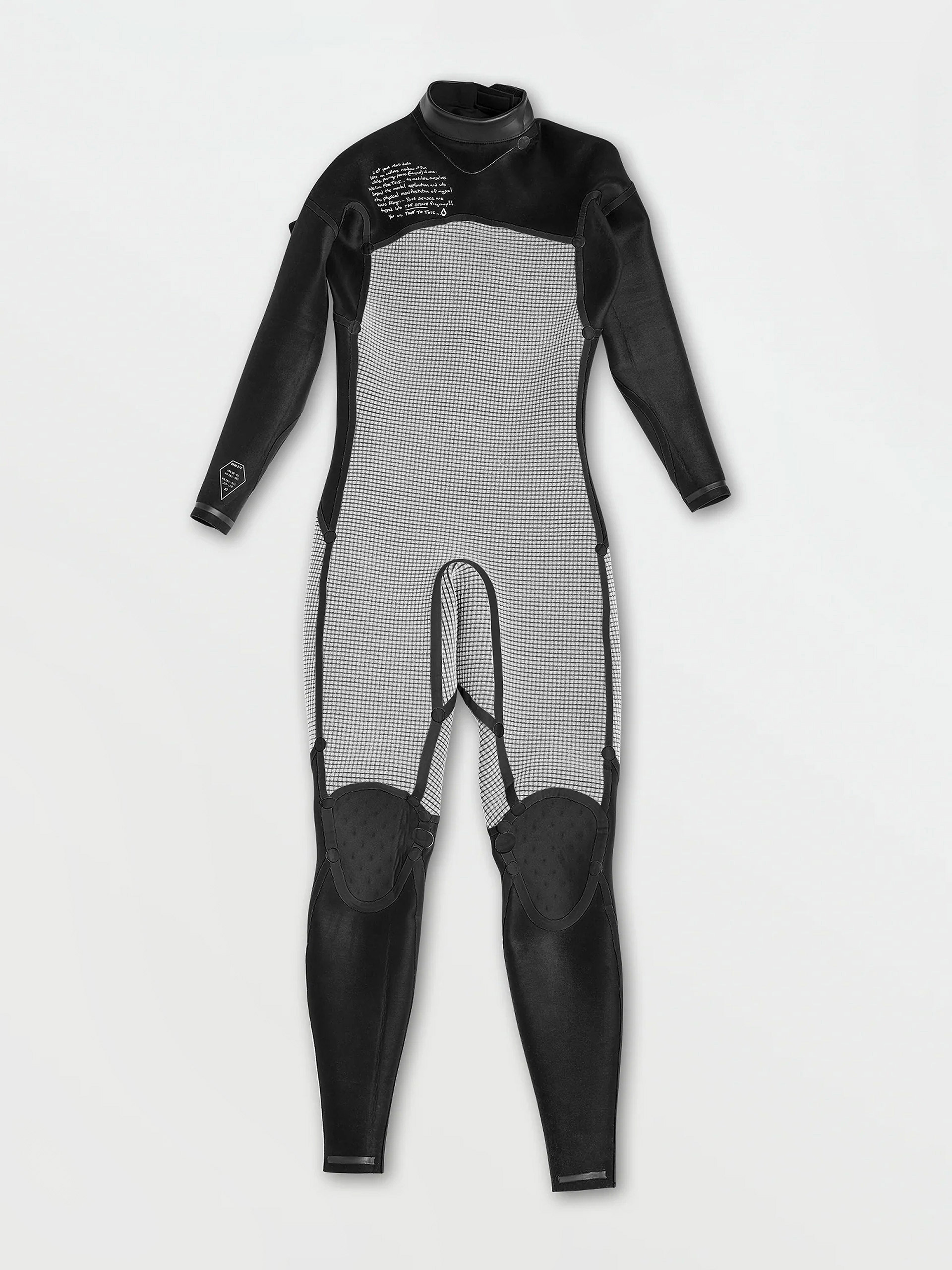 Lopty Volcom Pianka Modulator 3/2Mm Long Sleeve Back Zip Fullsuit (black)