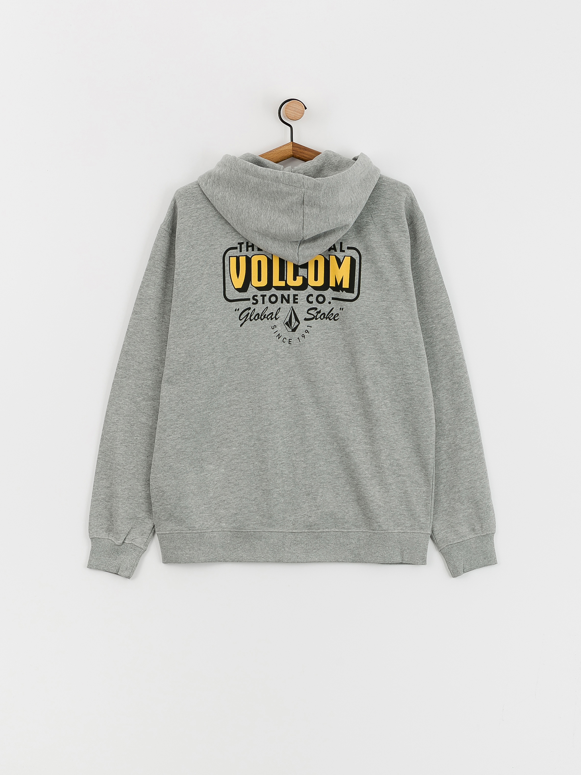 Mikina s kapucňou Volcom Watanite ZHD (heather grey)