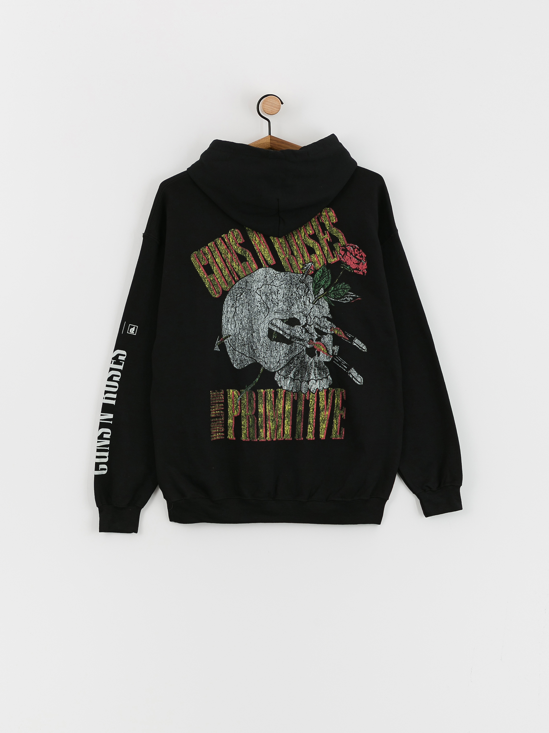 Mikina s kapucňou Primitive X Guns N' Roses Nightrain HD (black)