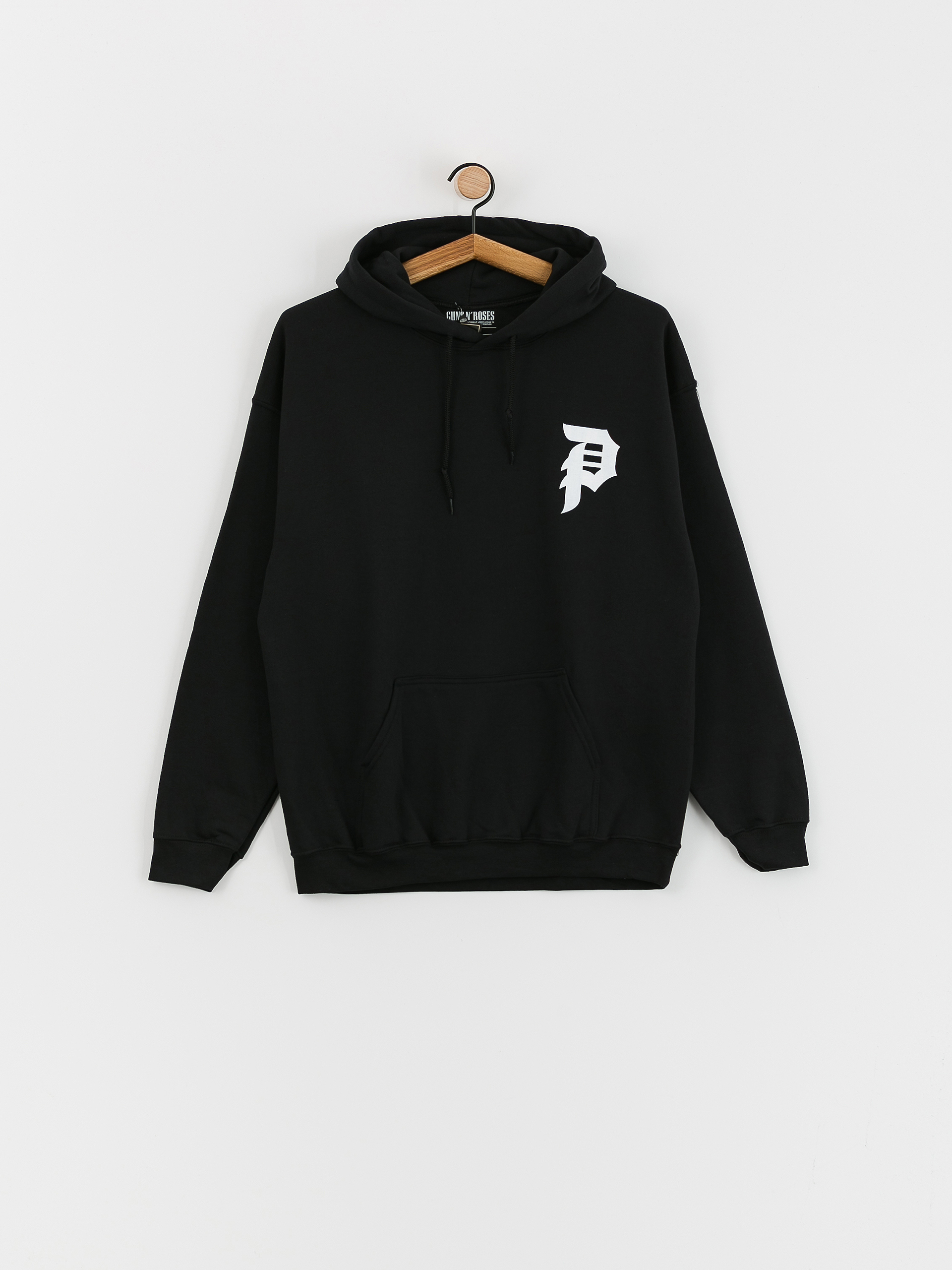 Mikina s kapucňou Primitive X Guns N' Roses Cross HD (black)