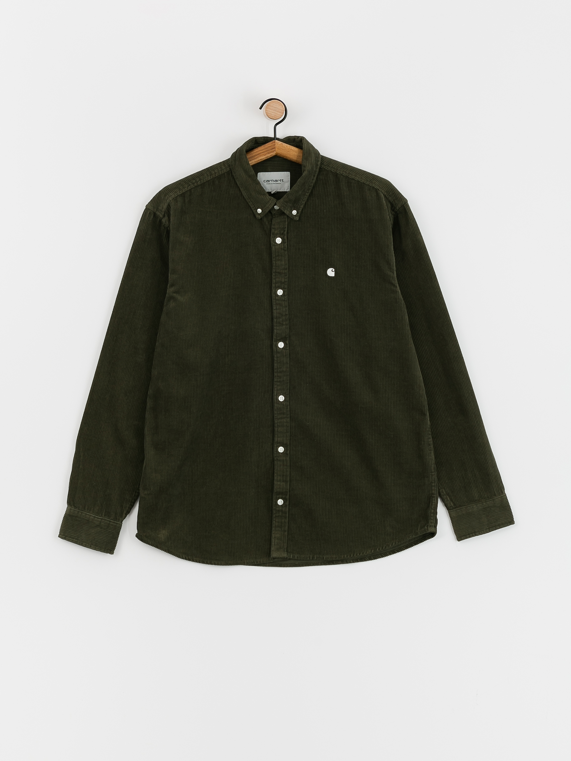 Košeľa Carhartt WIP Madison Cord (plant/wax)