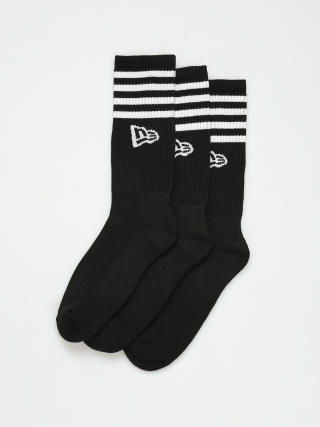 Ponožky New Era Stripe Crew (black)
