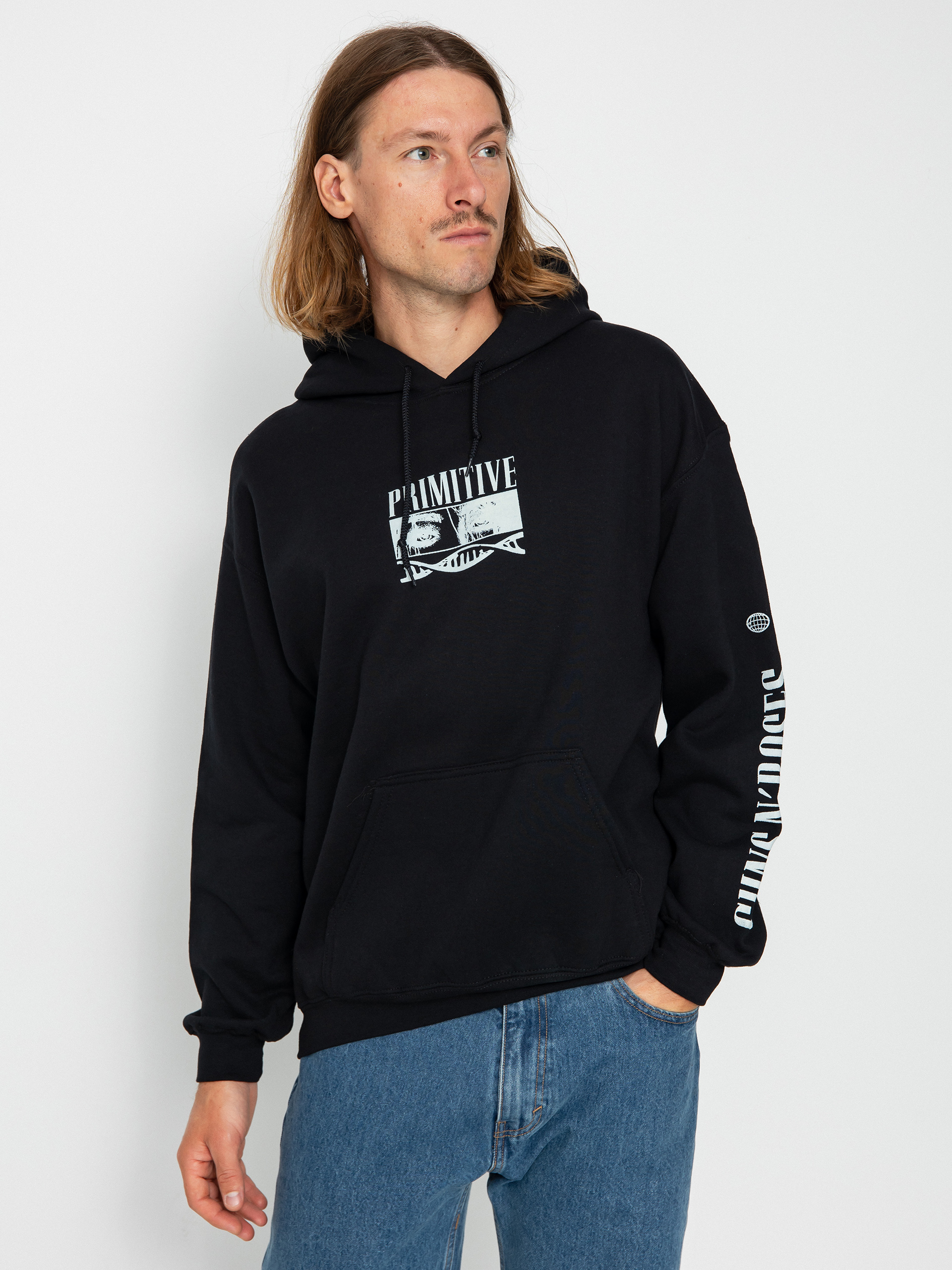 Mikina s kapucňou Primitive X Guns N' Roses Nightrain HD (black)