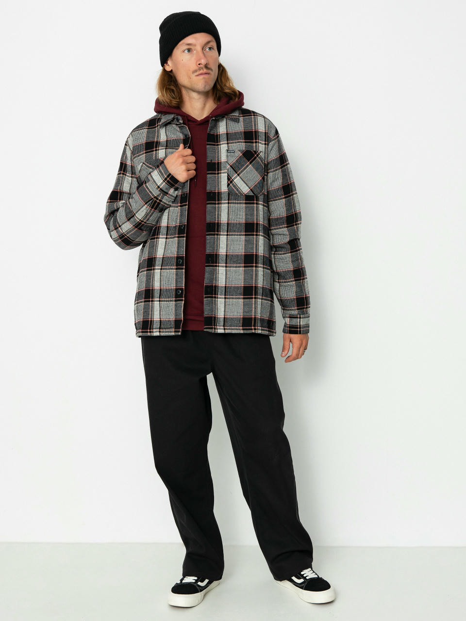 Košeľa Volcom Brickstone Lined Flannel Ls (dirty white)