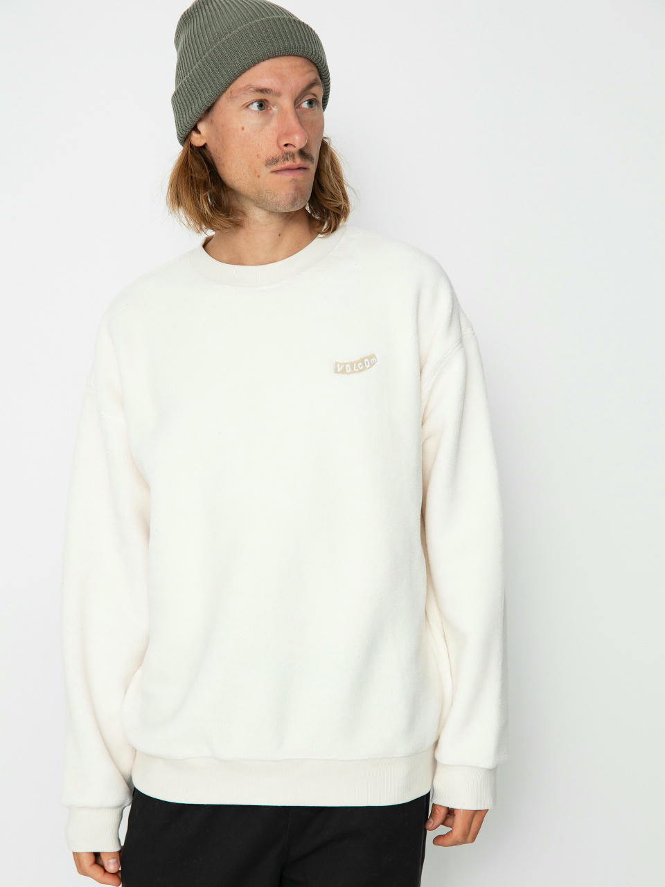 Mikina Volcom Too Kool Lse Crew (dirty white)