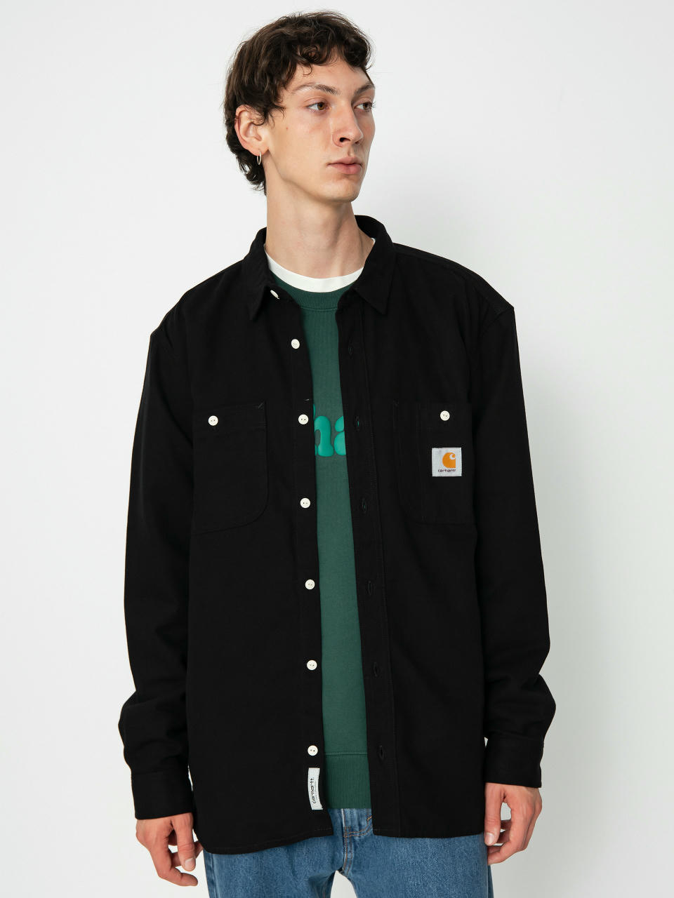 Košeľa Carhartt WIP Clink (black)