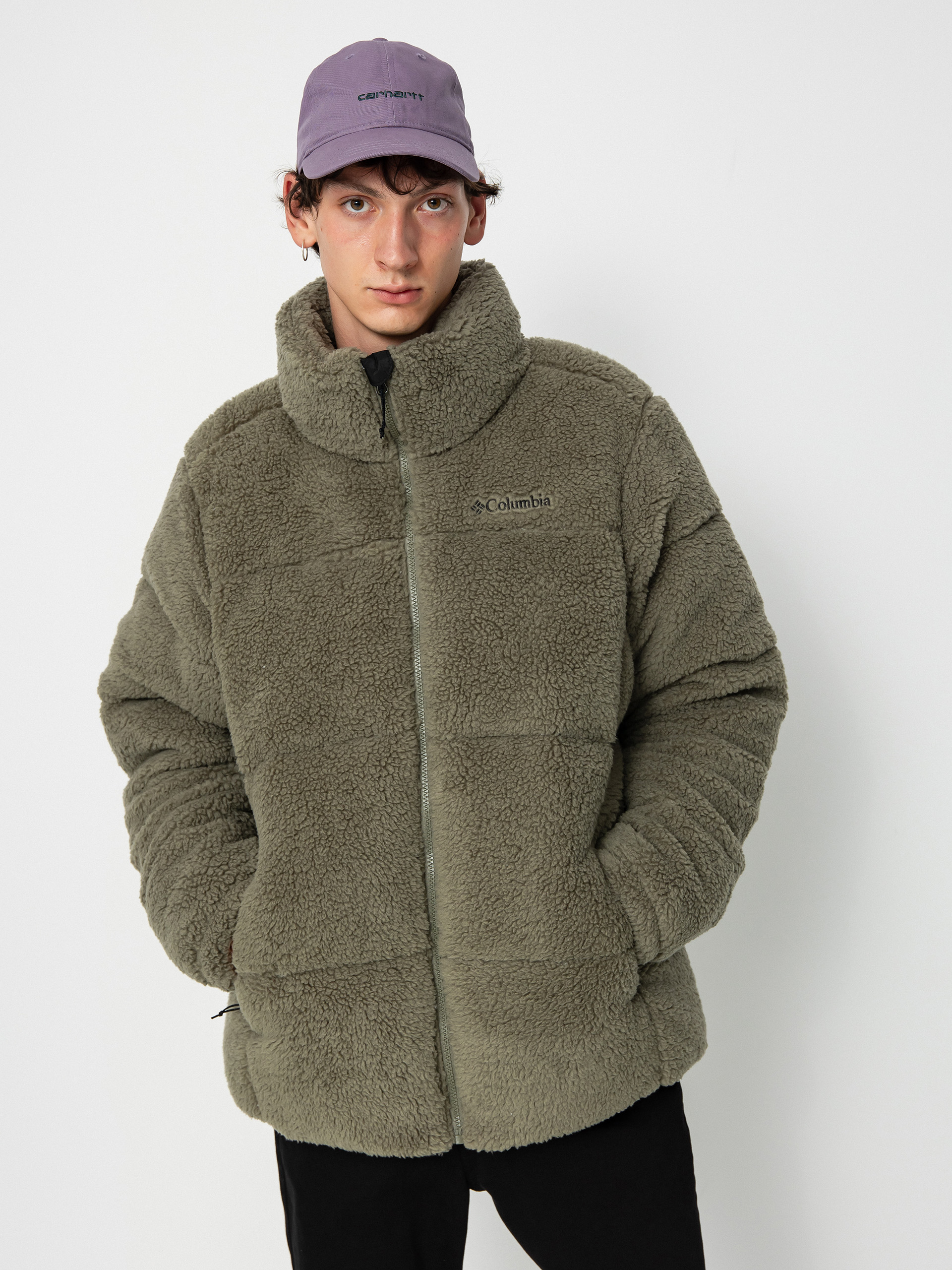 Bunda Columbia Puffect Sherpa (stone green)