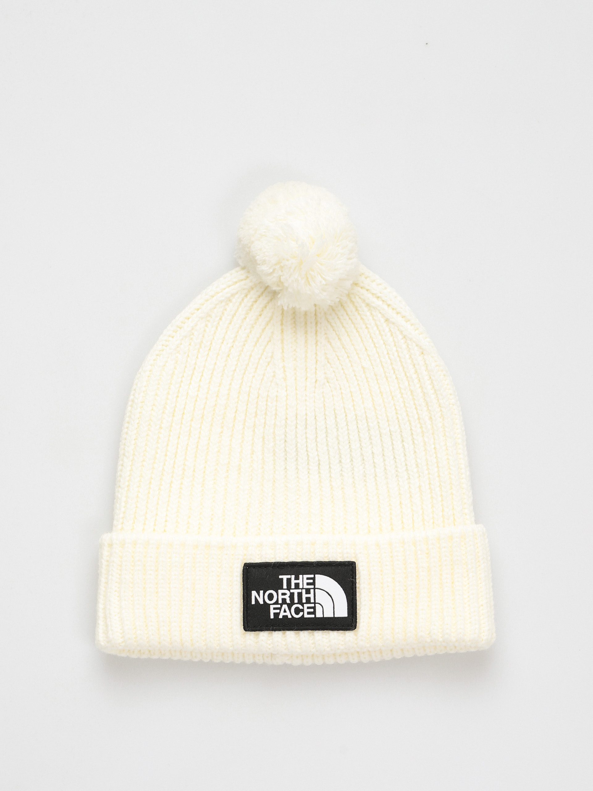 Čiapka The North Face Tnf Logo Box Pom (gardenia white)