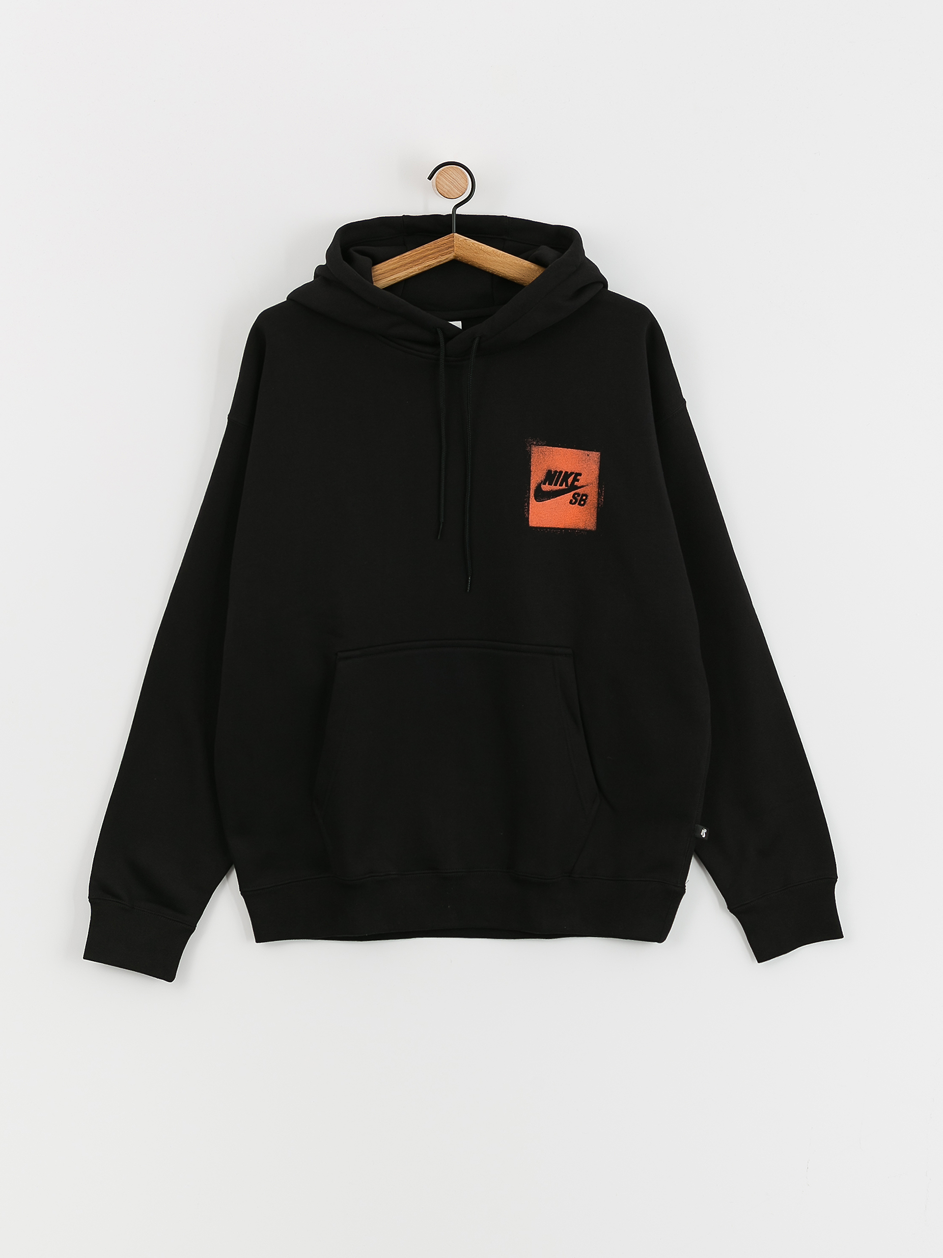 Mikina s kapucňou Nike SB Stencil HD (black)