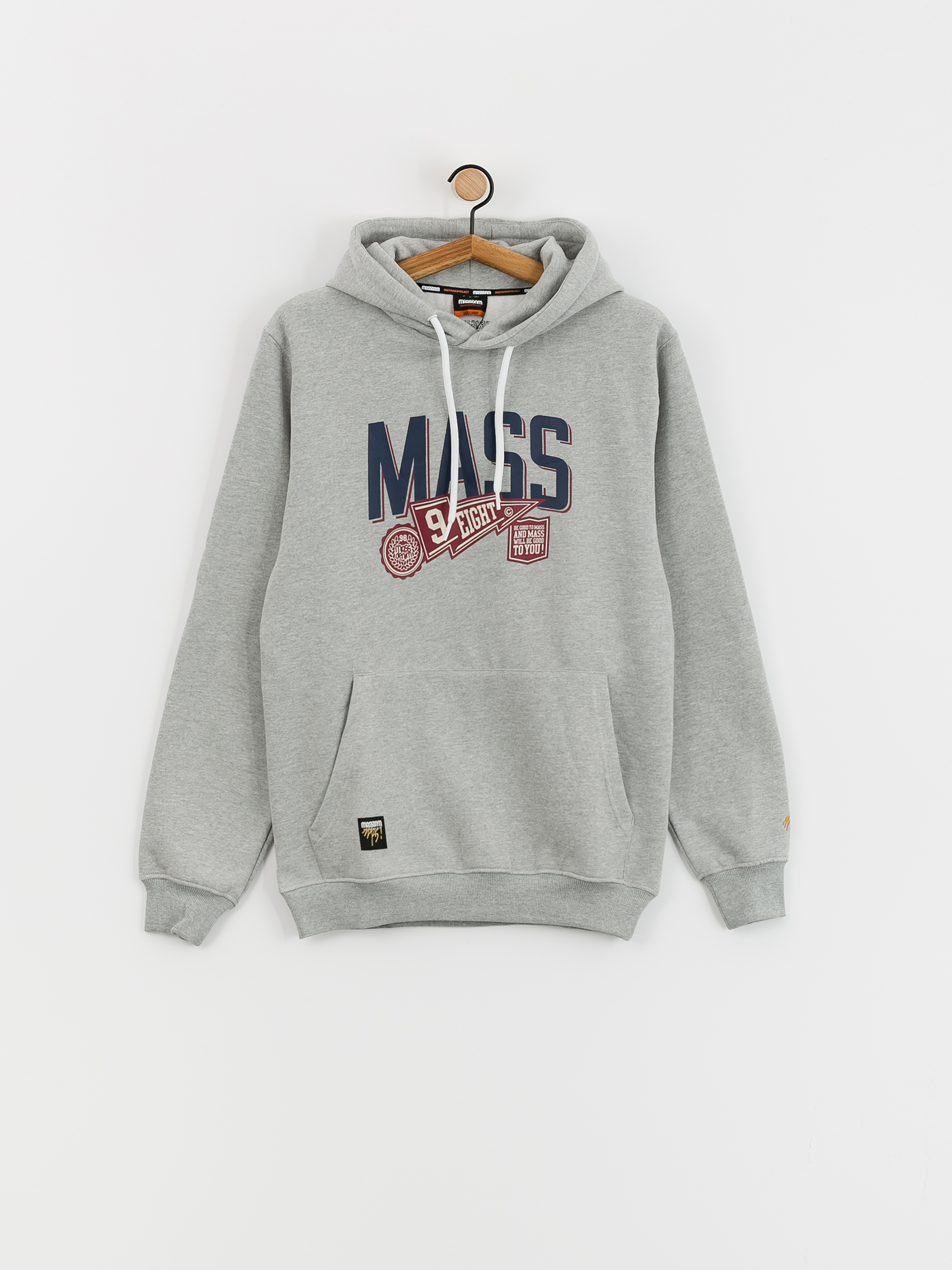 Mikina s kapucňou MassDnm Graduate HD (lt heather grey)