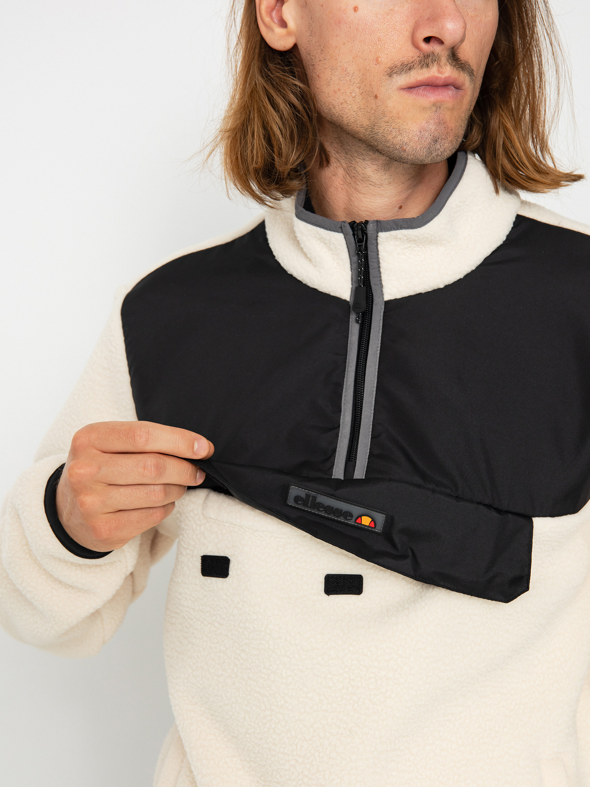 Pánsky Flisová mikina Ellesse Zinco Oh (off white)