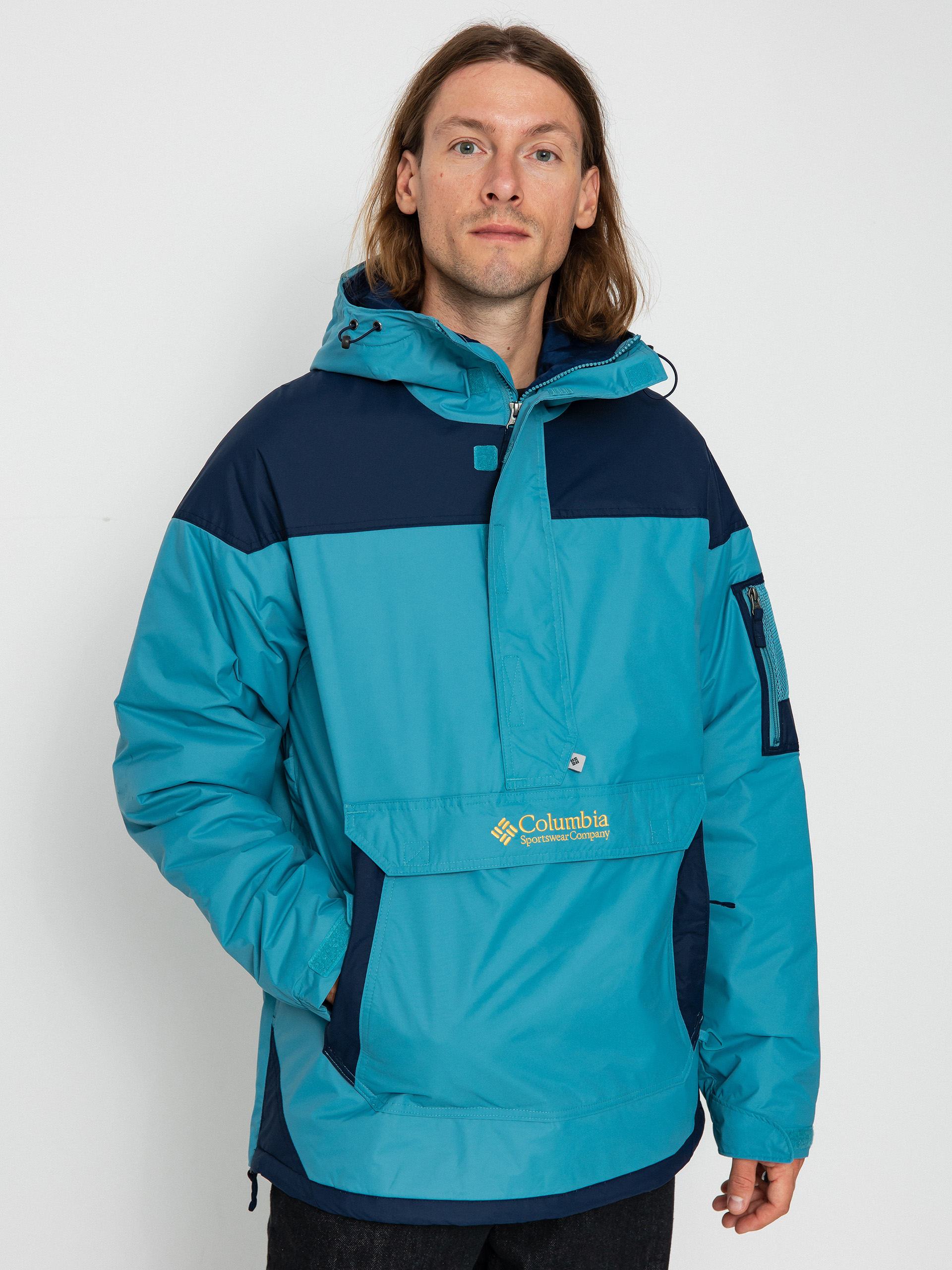 Bunda Columbia Challenger Pullover (shasta/collegiate navy)