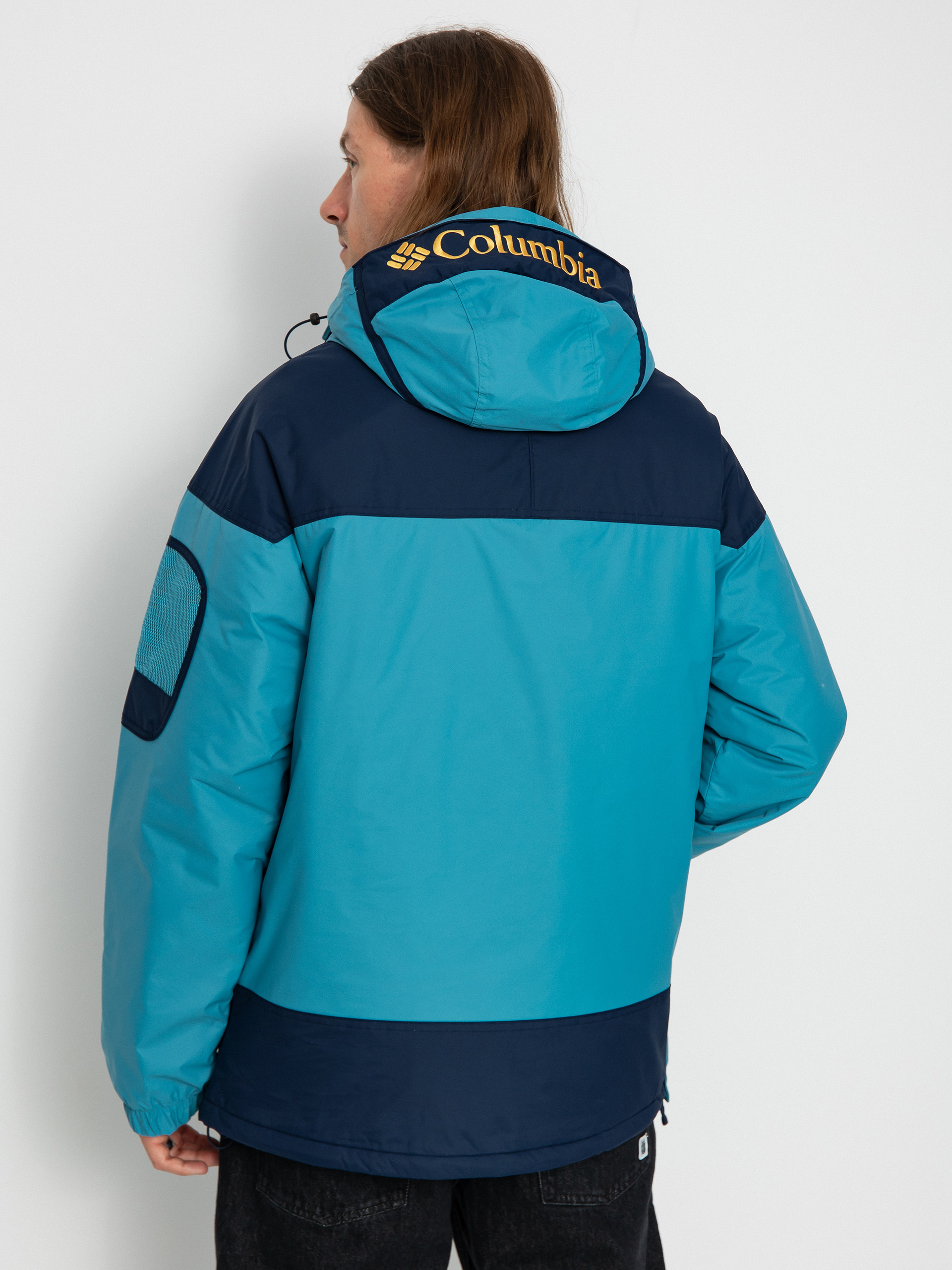 Bunda Columbia Challenger Pullover (shasta/collegiate navy)