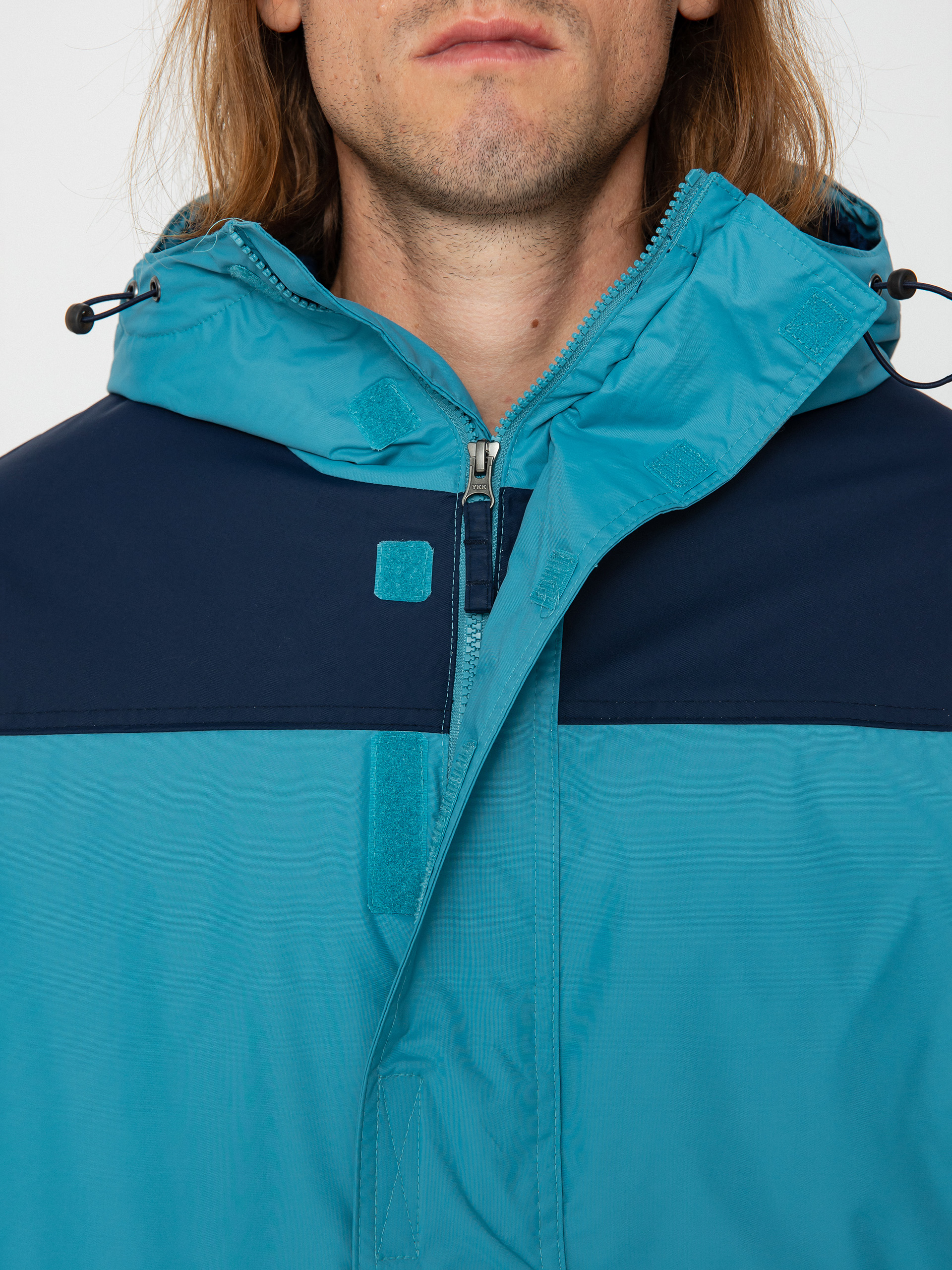 Bunda Columbia Challenger Pullover (shasta/collegiate navy)
