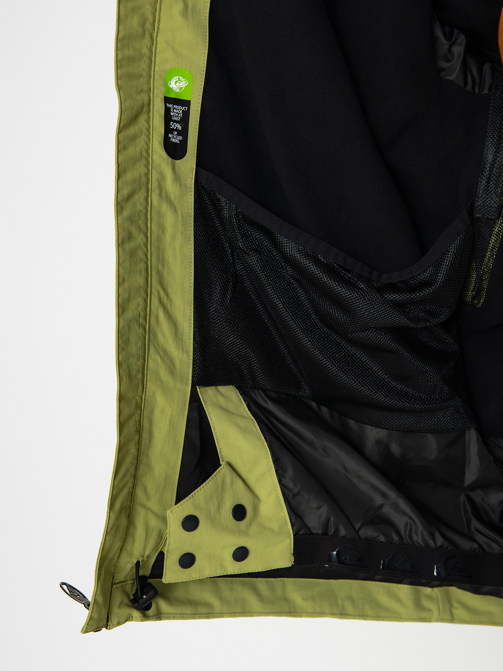 Pánska Snowboardová bunda Quiksilver Live Wire (green olive)