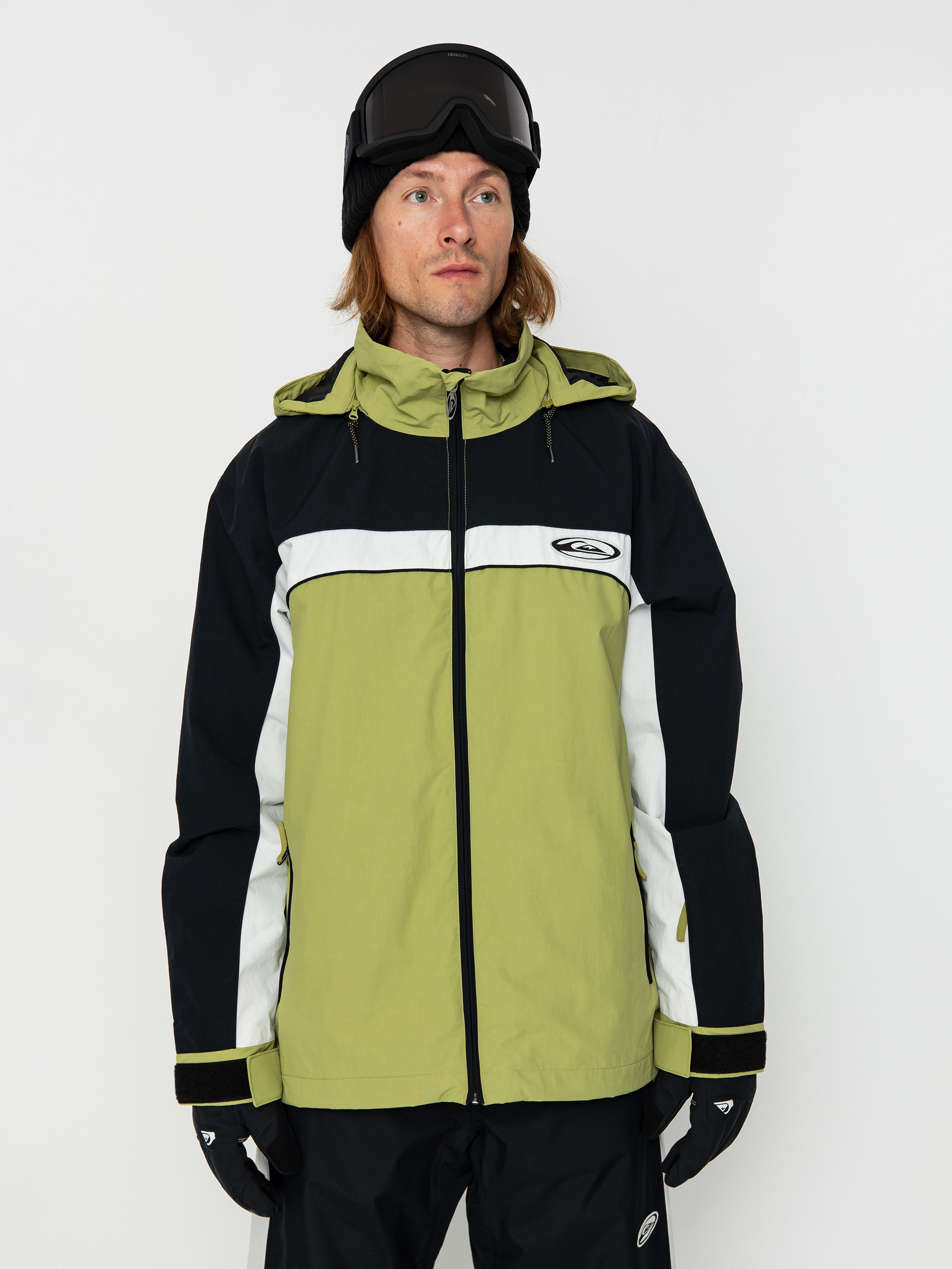 Pánska Snowboardová bunda Quiksilver Live Wire (green olive)