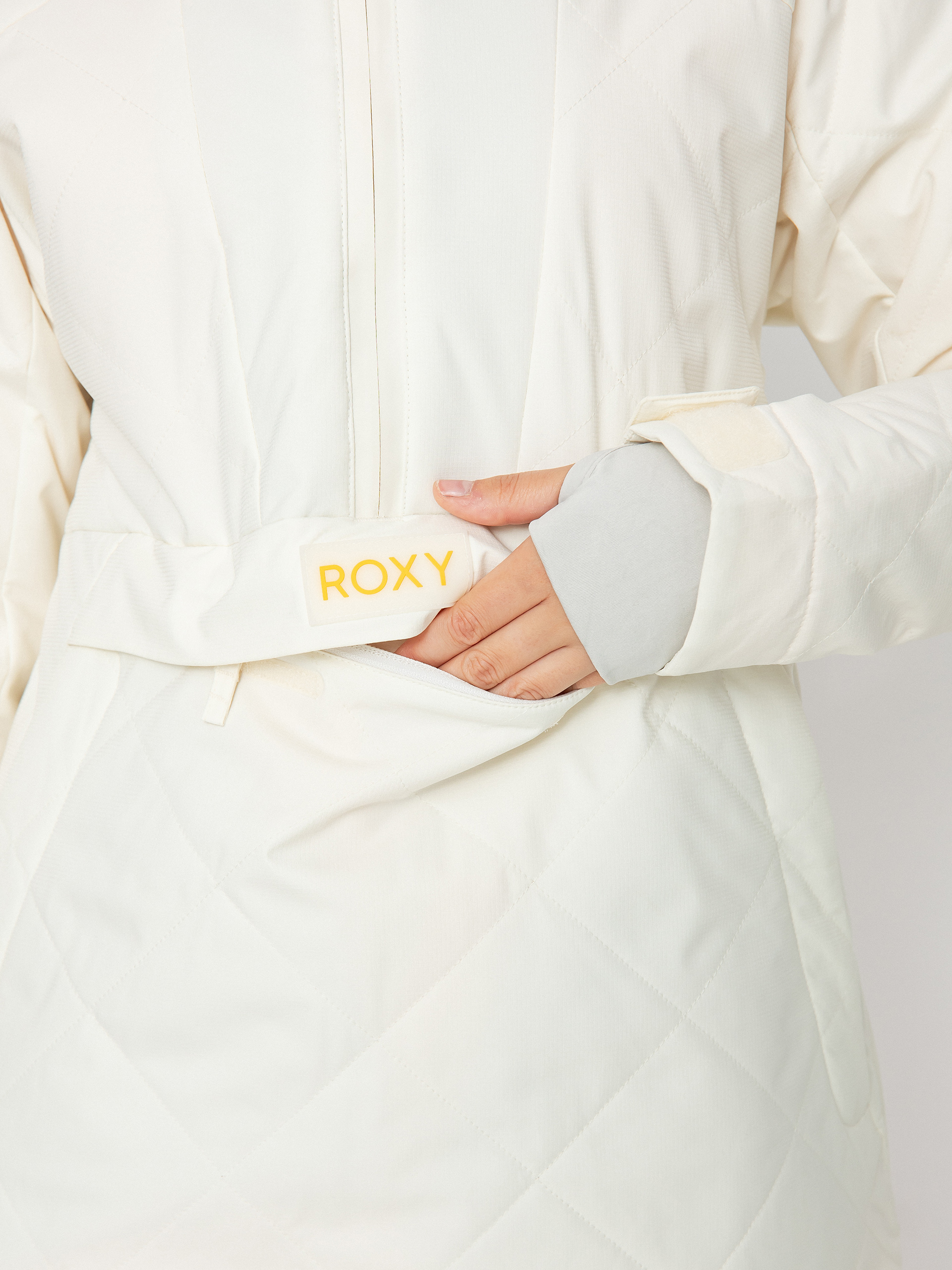 Dámska Snowboardová bunda Roxy Radiant Lines Overhead (egret)