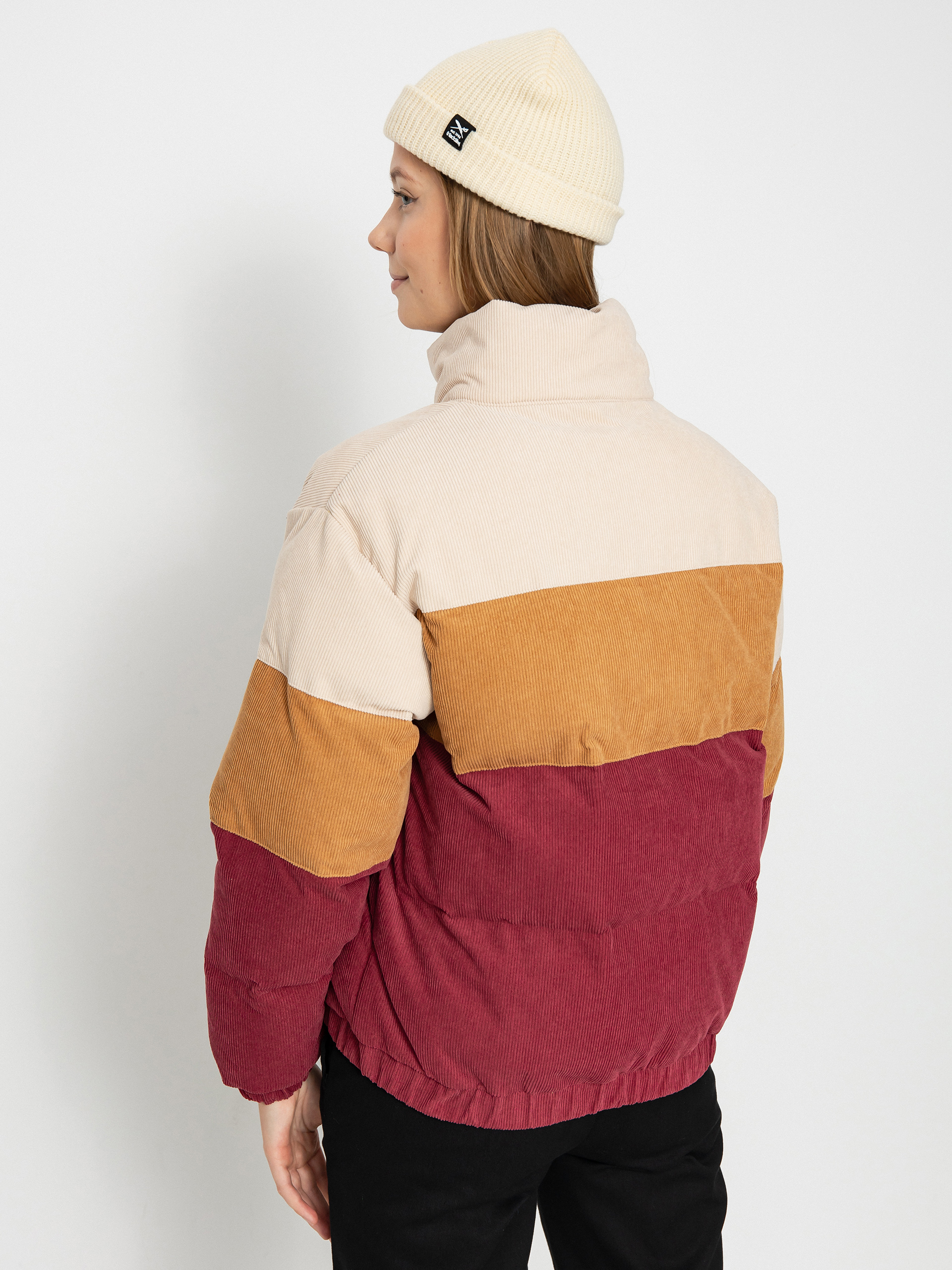 Bunda Iriedaily Cordy Puffer Wmn (dark red)