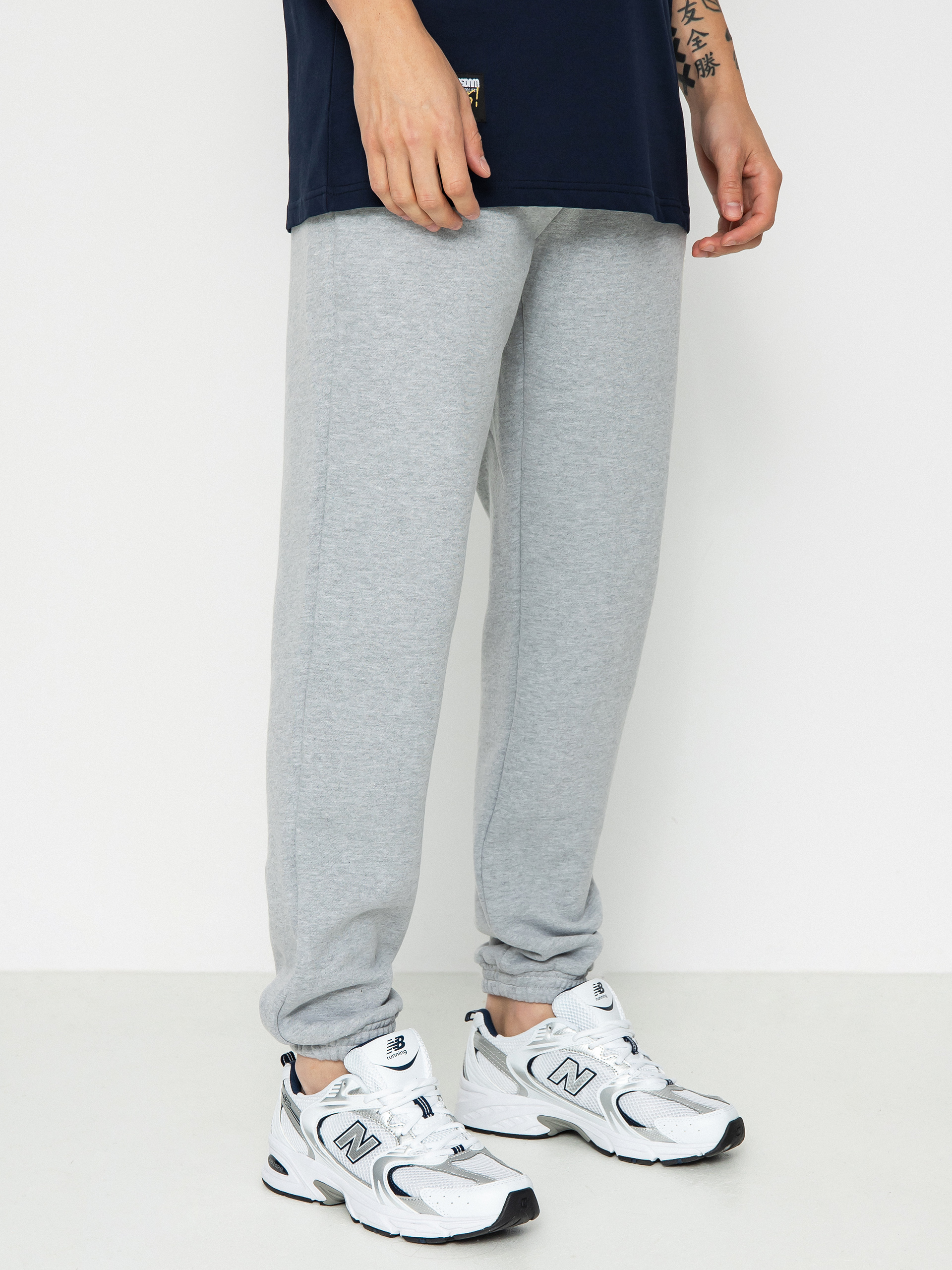 Nohavice MassDnm Patch Straight Fit (light heather grey)