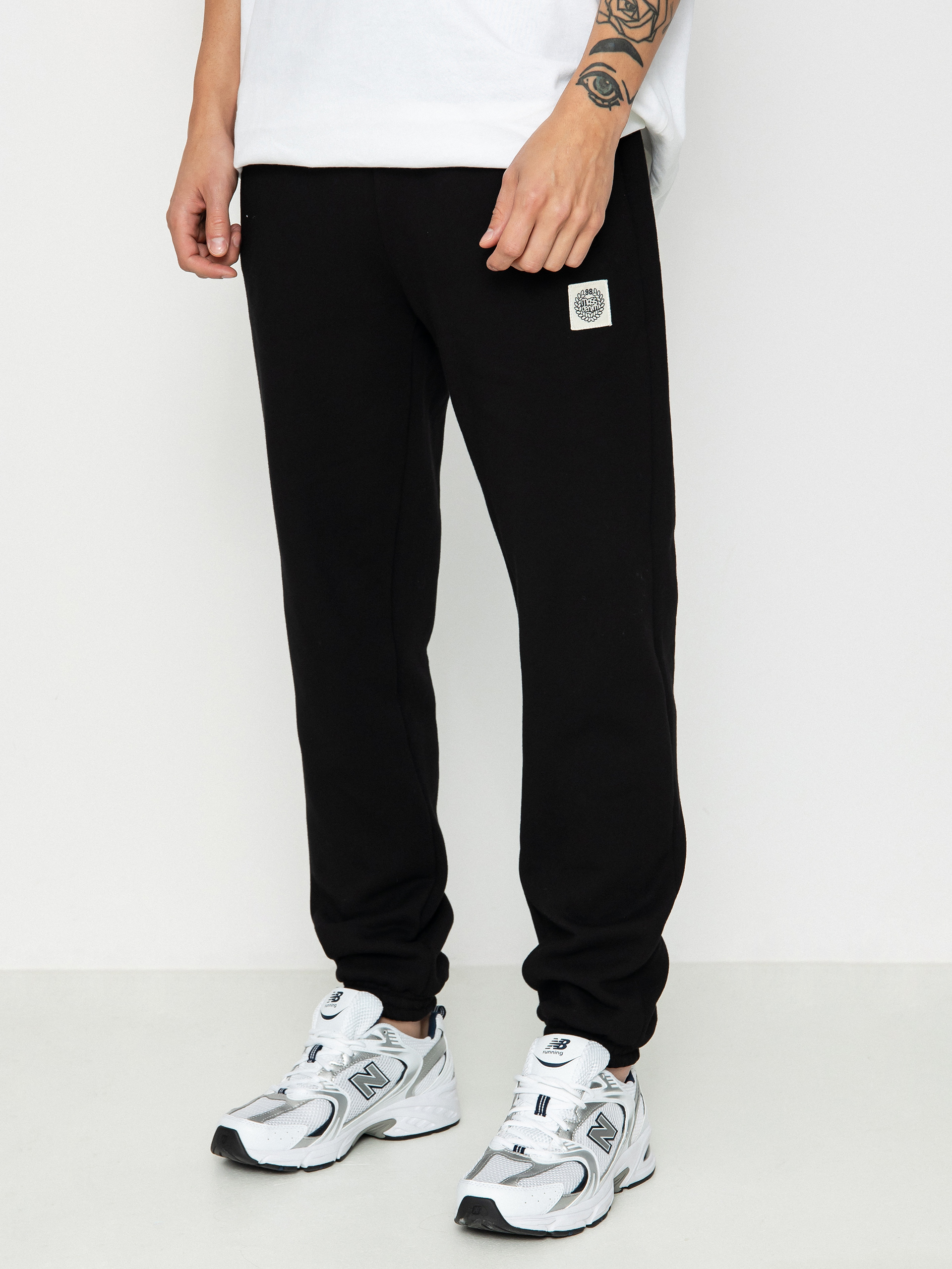 Nohavice MassDnm Patch Straight Fit (black)