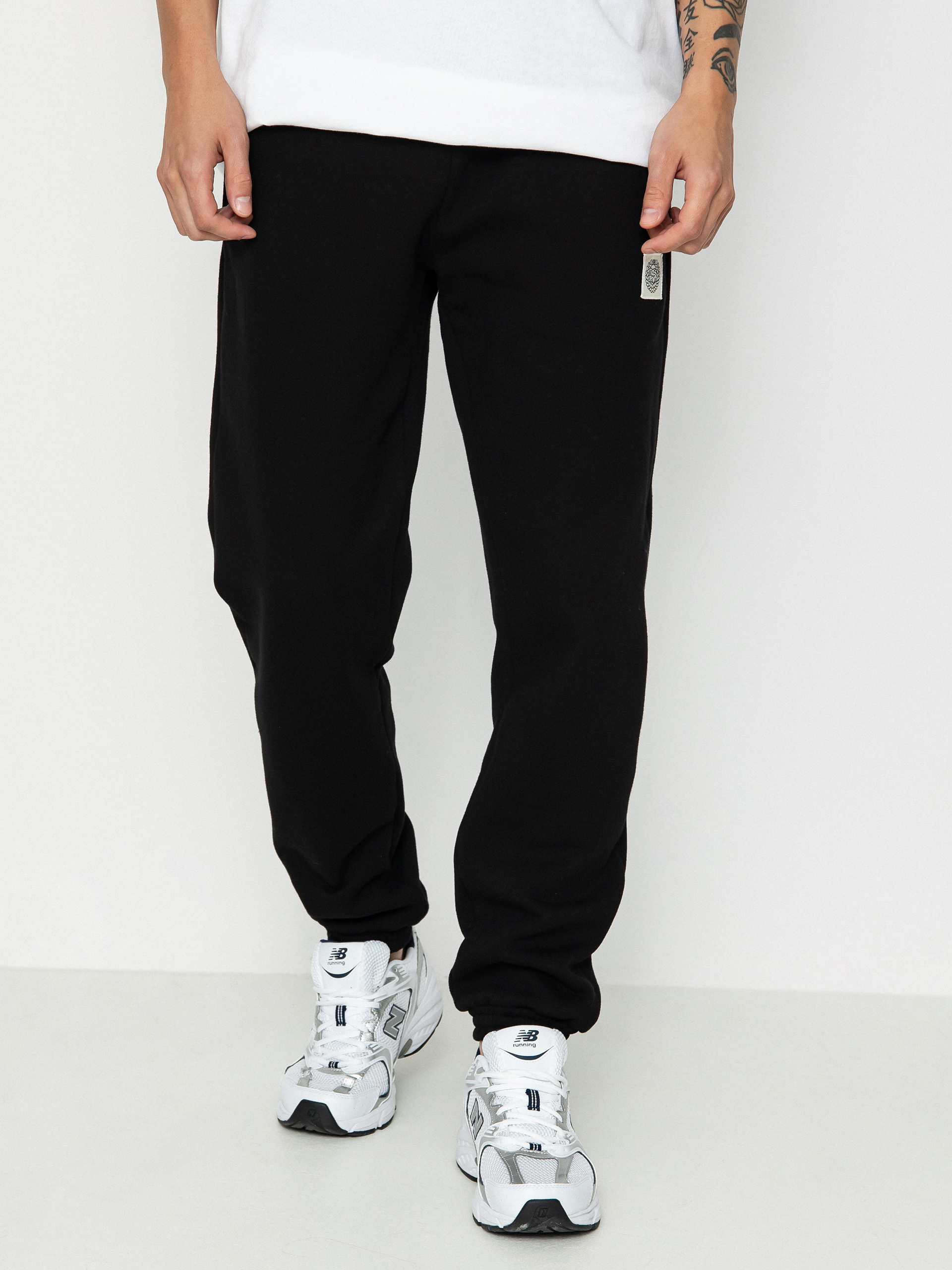 Nohavice MassDnm Patch Straight Fit (black)
