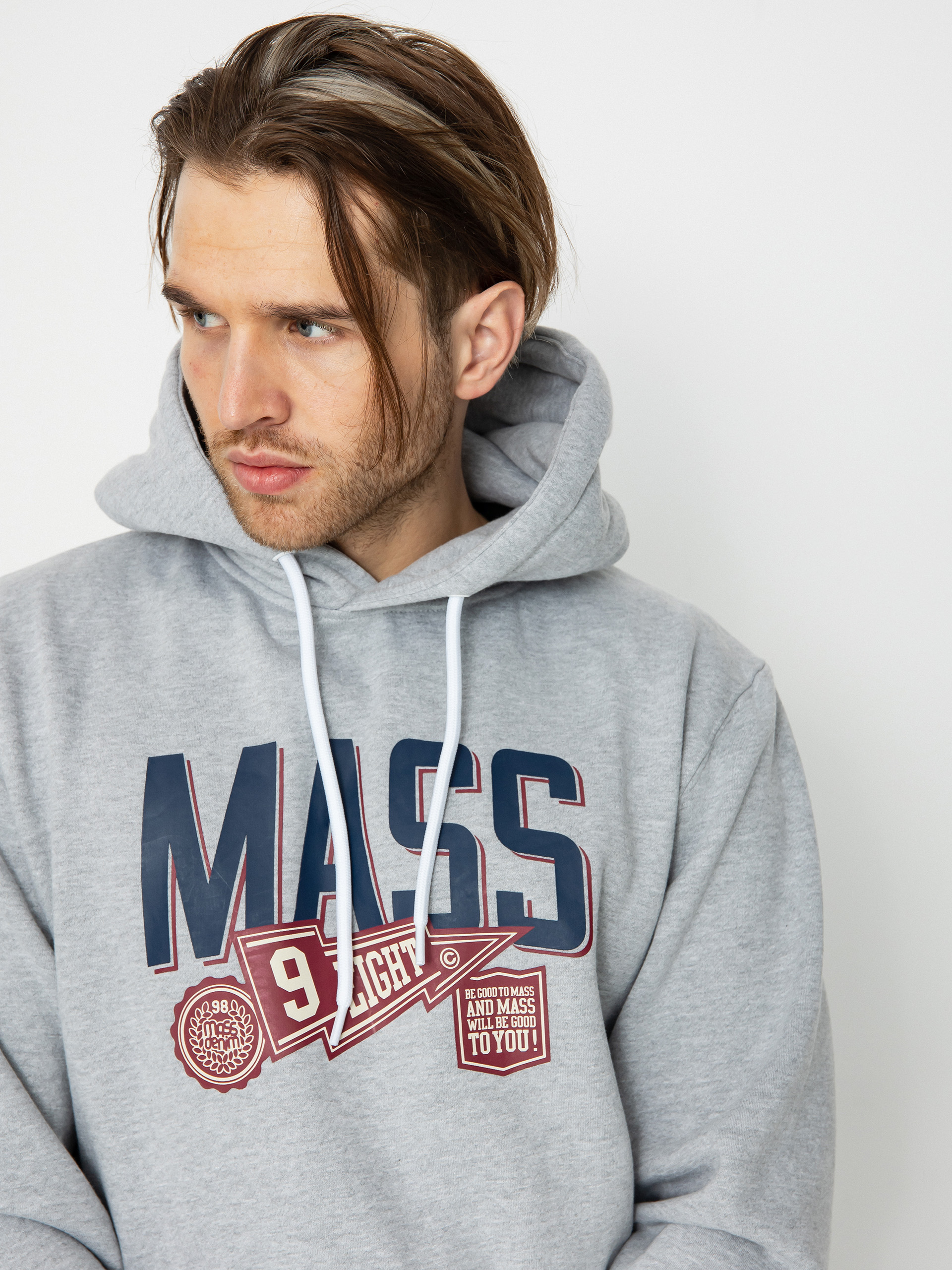 Mikina s kapucňou MassDnm Graduate HD (lt heather grey)