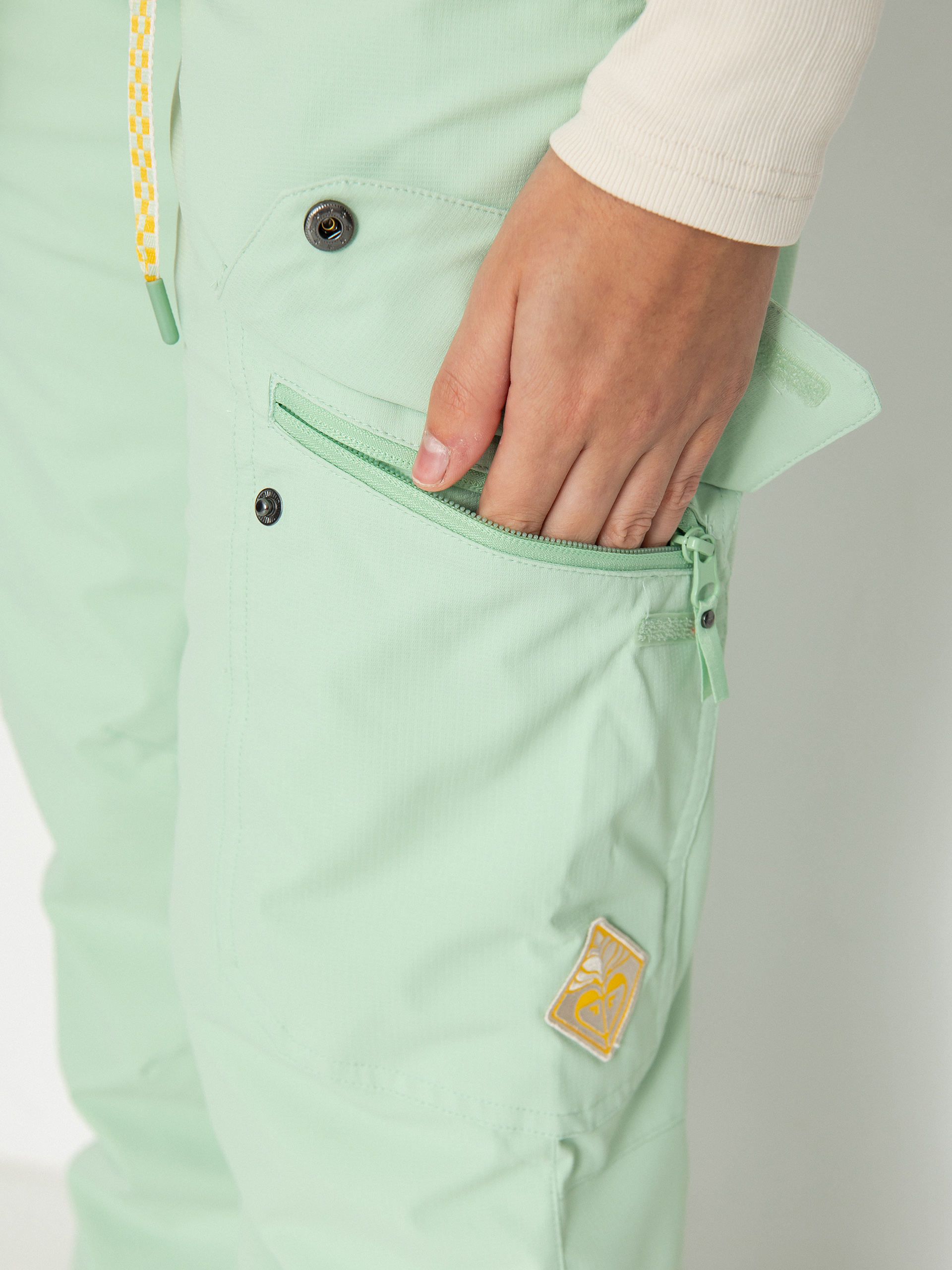 Dámske Snowboardové nohavice Roxy Passive Lines (cameo green)