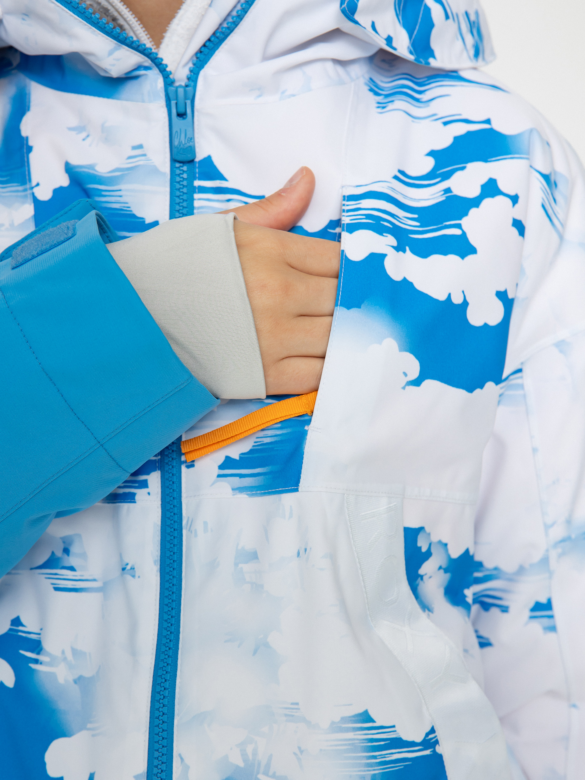 Dámska Snowboardová bunda Roxy Chloe Kim (azure blue clouds)