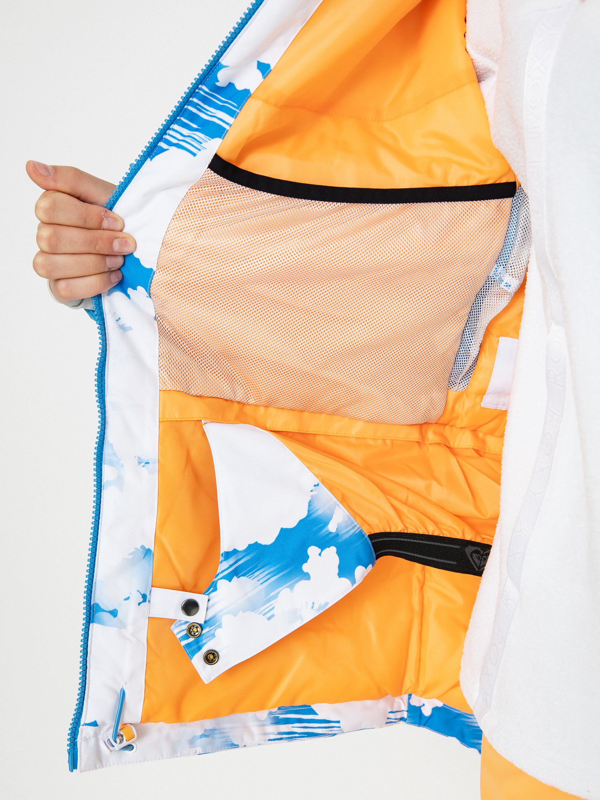 Dámska Snowboardová bunda Roxy Chloe Kim (azure blue clouds)